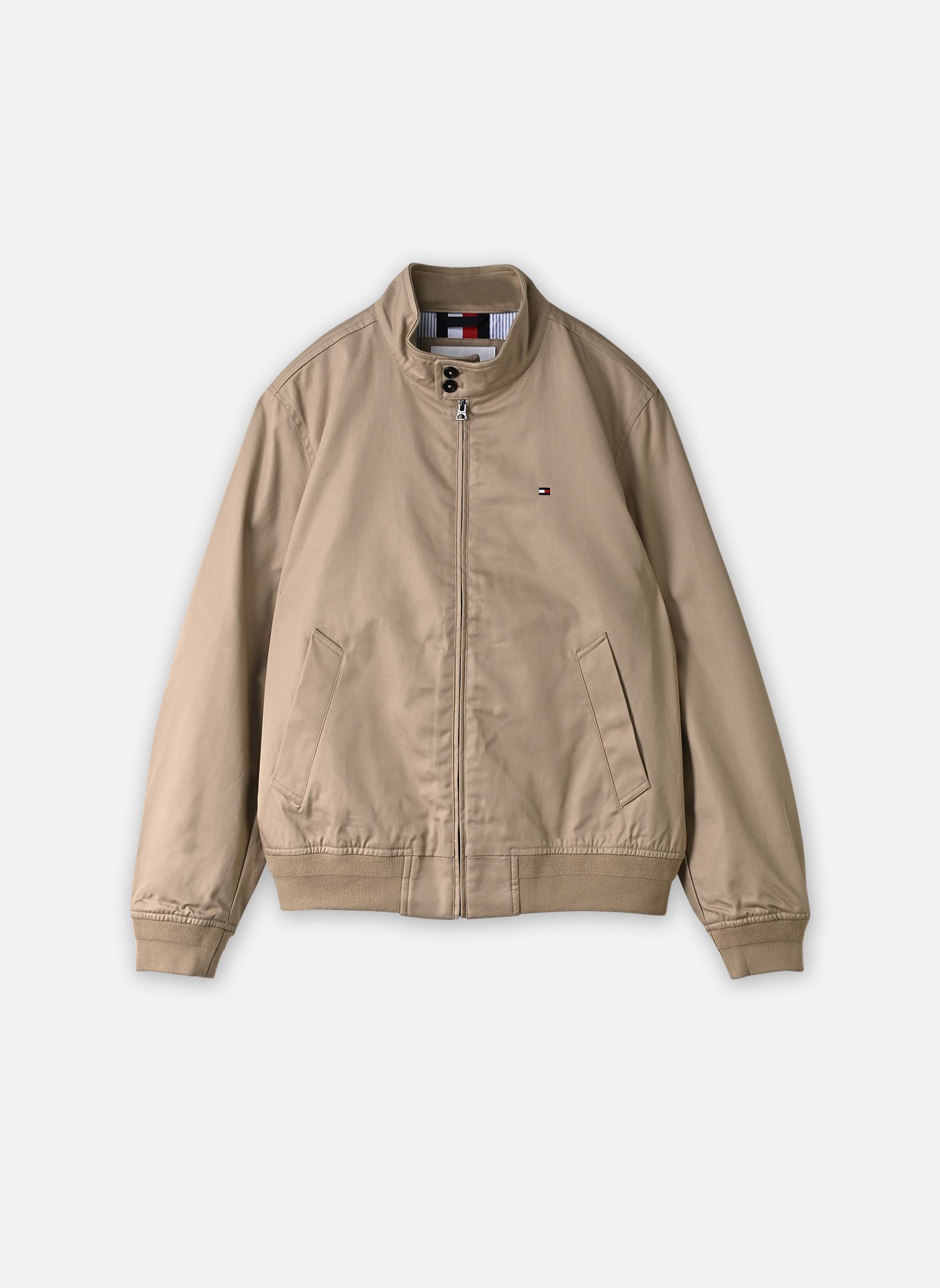 Vestes Classic Harrington homme beige Tommy Hilfiger Vestes Classic Harrington homme beige BATIQUE KHAKI