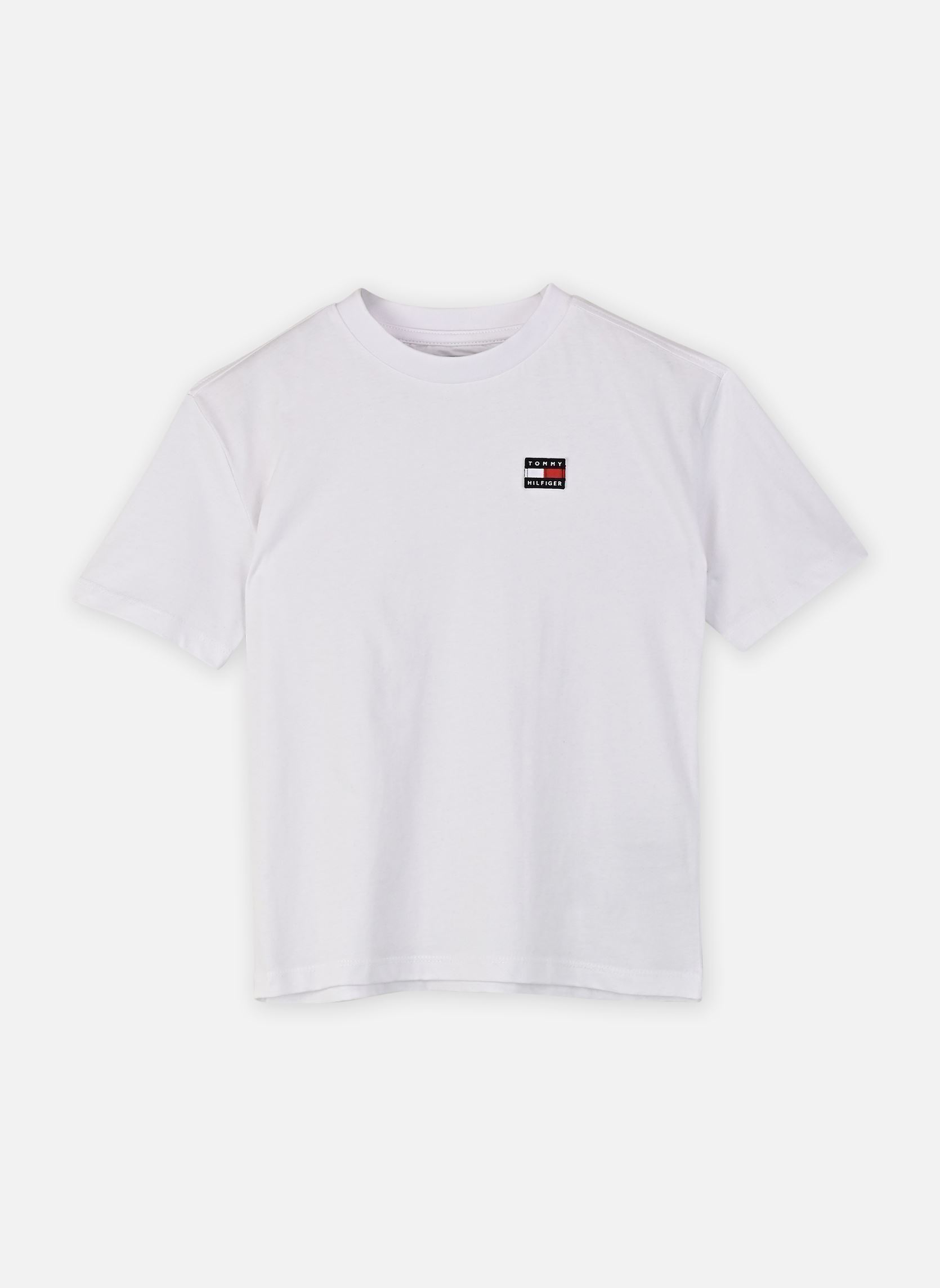 Tee-shirts Flag Heritage Archiv KS0KS00756YBR garçon blanc Tommy Hilfiger Tee-shirts Flag Heritage Archiv KS0KS00756YBR garçon blanc WHITE