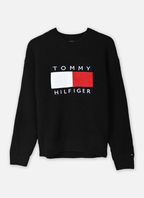 Tommy Hilfiger Pulls Heritage Flag Sweater garçon noir