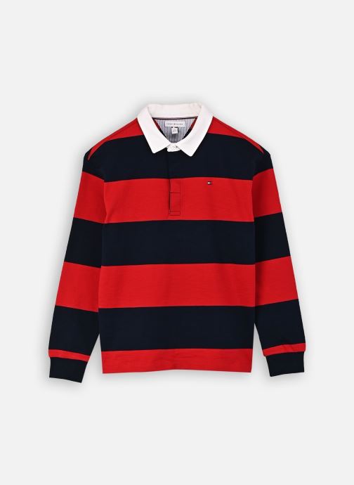 Tommy Hilfiger Polos Slub Rugby Stripe Polo garçon rouge