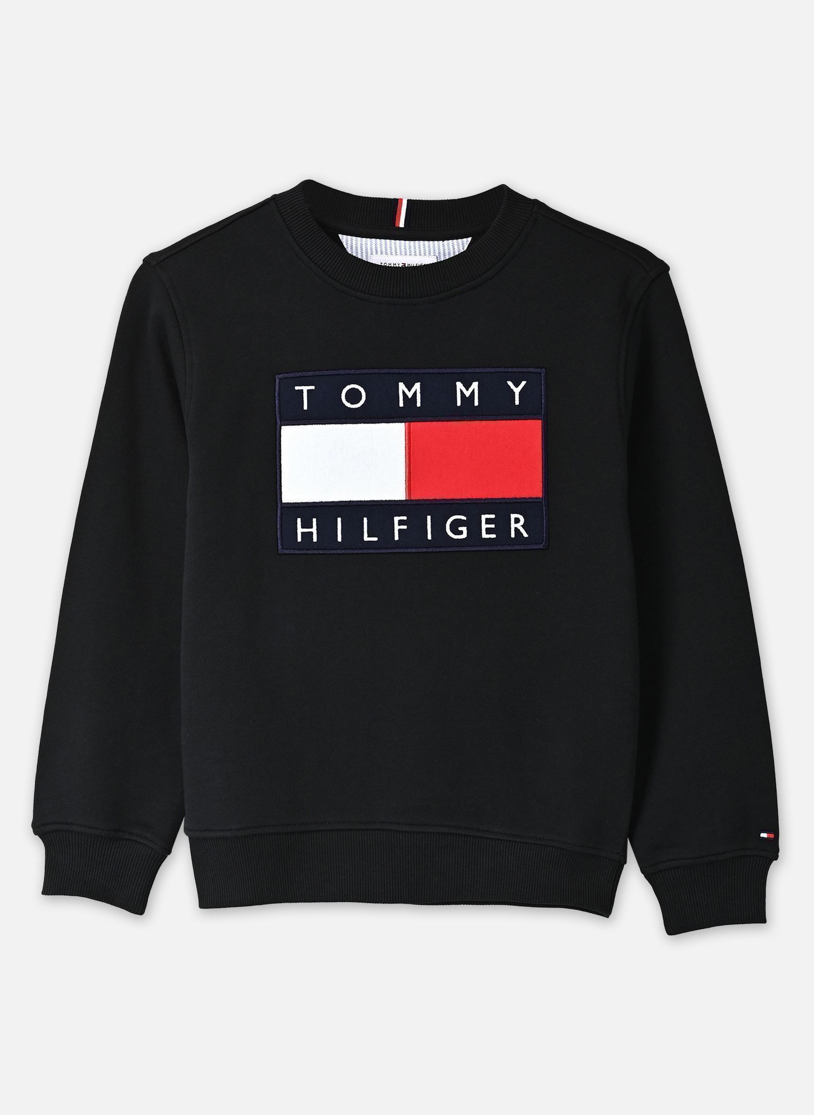 Sweats à capuche Heritage Flag Sweats garçon noir Tommy Hilfiger Sweats à capuche Heritage Flag Sweats garçon noir Black