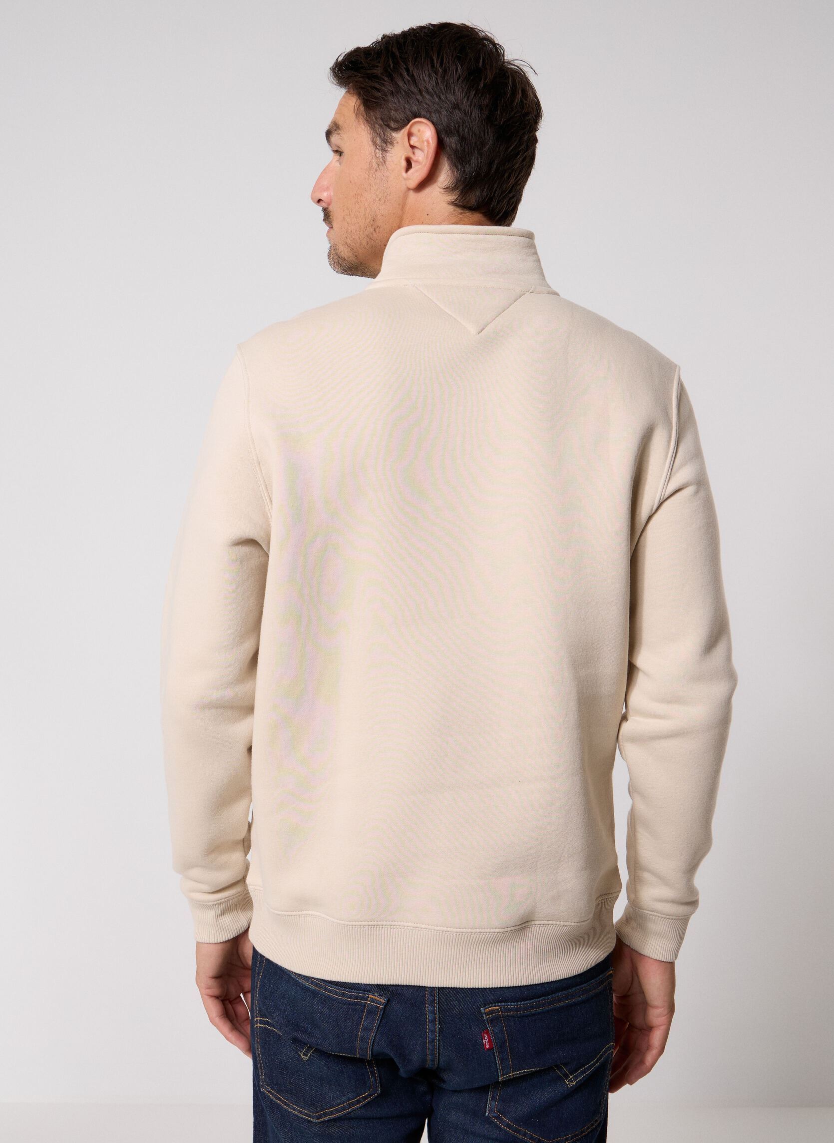 Sweaters met rits Tjm Reg Fleece 1/4Zi heren wit Tommy Jeans Sweaters met rits Tjm Reg Fleece 1/4Zi heren wit CLASSIC BEIGE