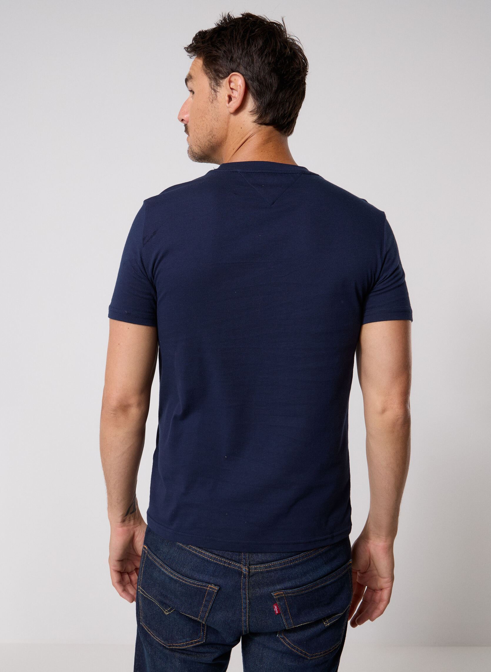 Tee-shirts Lot de 2 T-Shirts Tjm Xslim Jers homme bleu Tommy Jeans Tee-shirts Lot de 2 T-Shirts Tjm Xslim Jers homme bleu Dark Night Navy / Ecru
