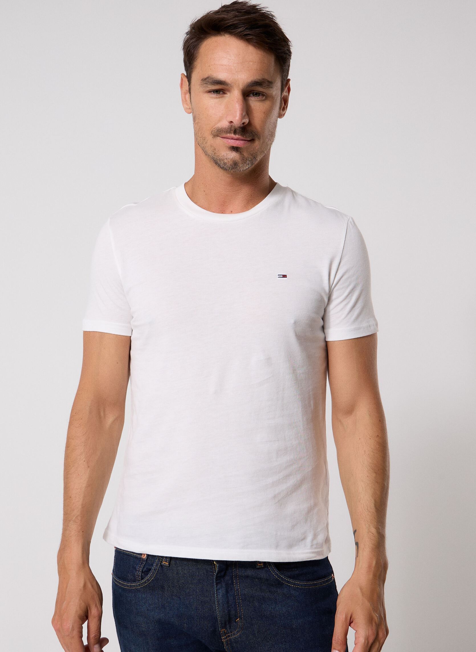 Tee-shirts Lot de 2 T-Shirts Tjm Xslim Jers homme bleu Tommy Jeans Tee-shirts Lot de 2 T-Shirts Tjm Xslim Jers homme bleu Dark Night Navy / Ecru