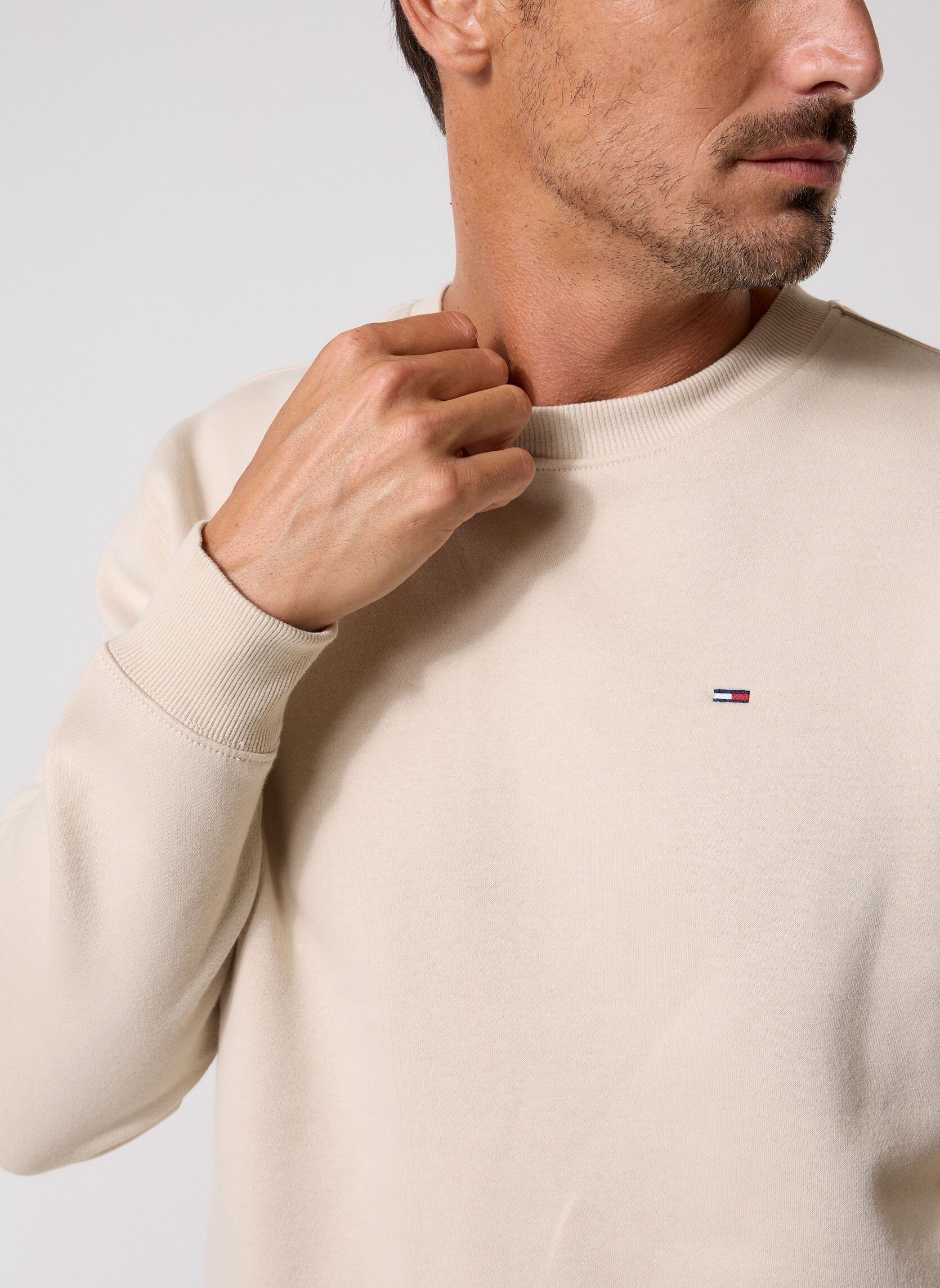 Sweatshirts Tjm Reg S Flag Crew herren weiß Tommy Jeans Sweatshirts Tjm Reg S Flag Crew herren weiß CLASSIC BEIGE