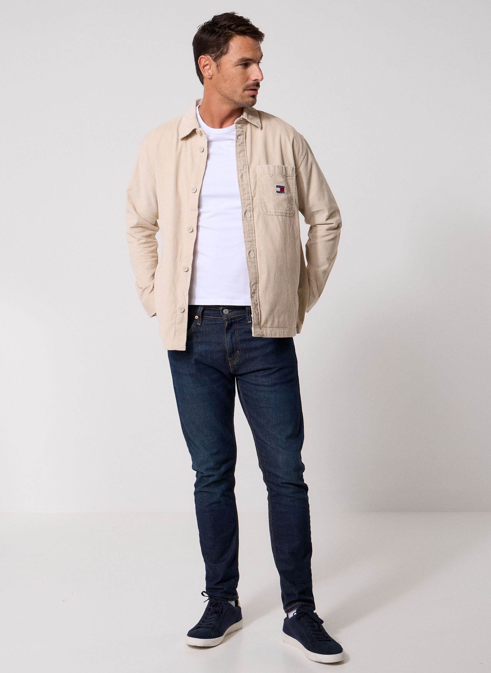 Hemden Tjm Brick Cord Overs herren weiß Tommy Jeans Hemden Tjm Brick Cord Overs herren weiß CLASSIC BEIGE