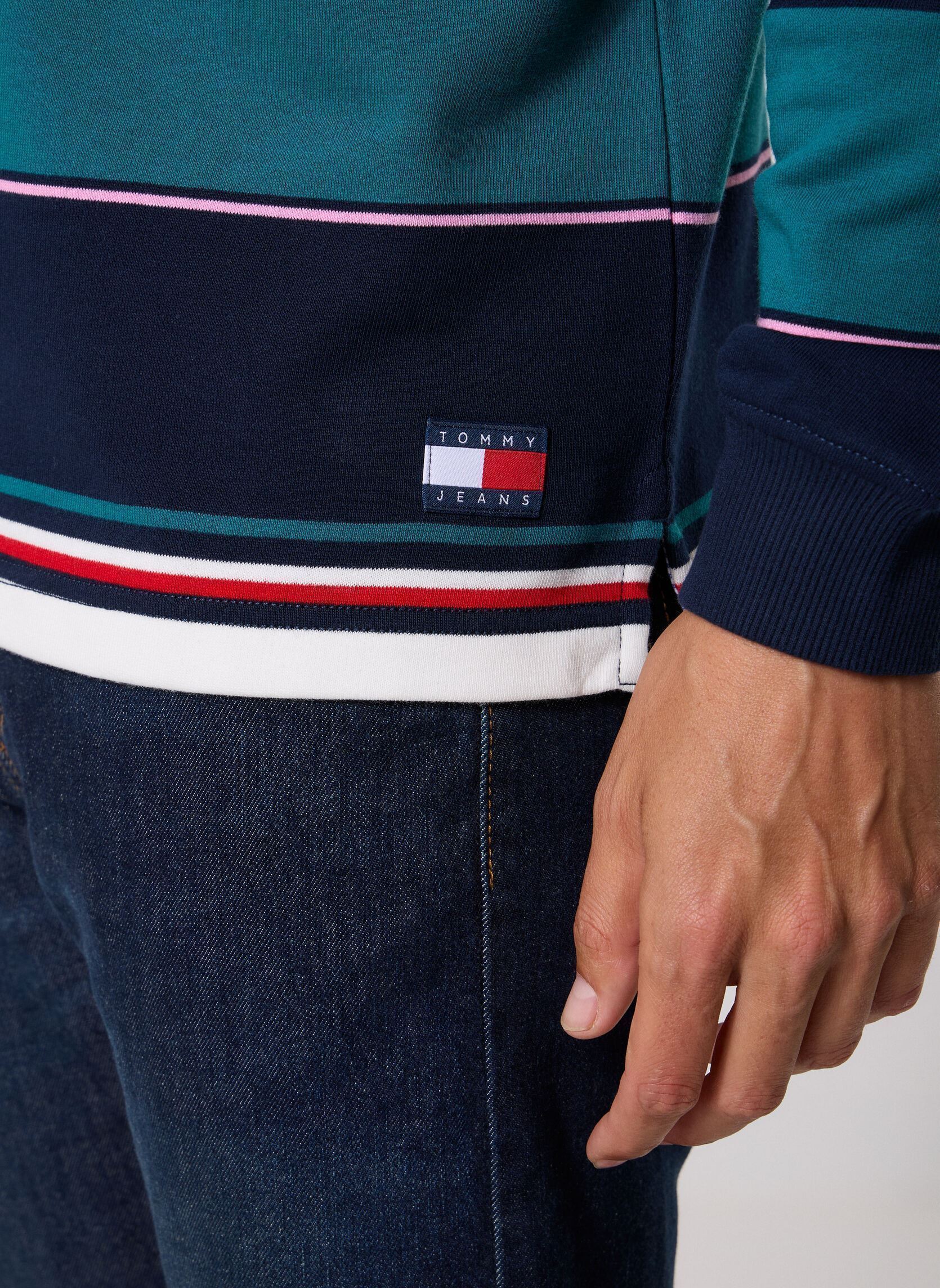 Polos Tjm Rlx Stripe Rugby homme multicolore Tommy Jeans Polos Tjm Rlx Stripe Rugby homme multicolore Dark Night Navy Multi