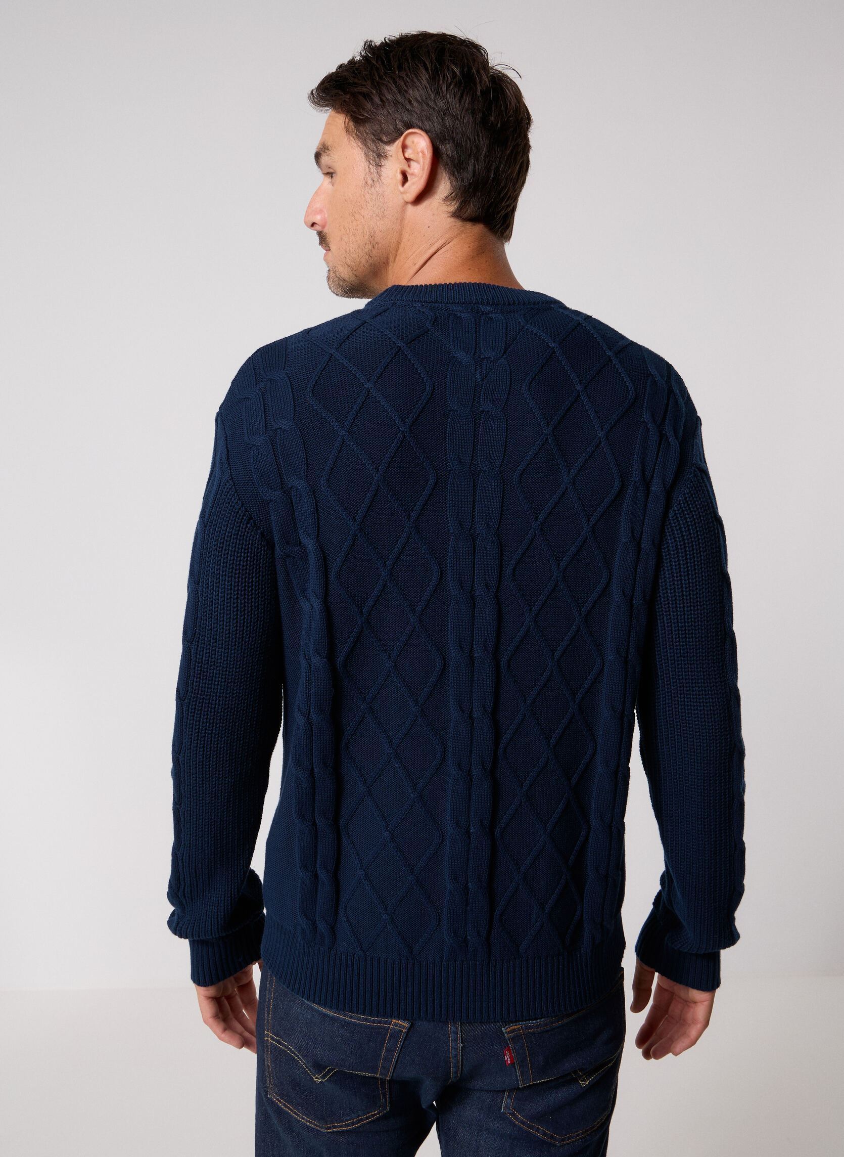 Pullover Tjm Reg Cable Knit S herren blau Tommy Jeans Pullover Tjm Reg Cable Knit S herren blau DARK BLUE