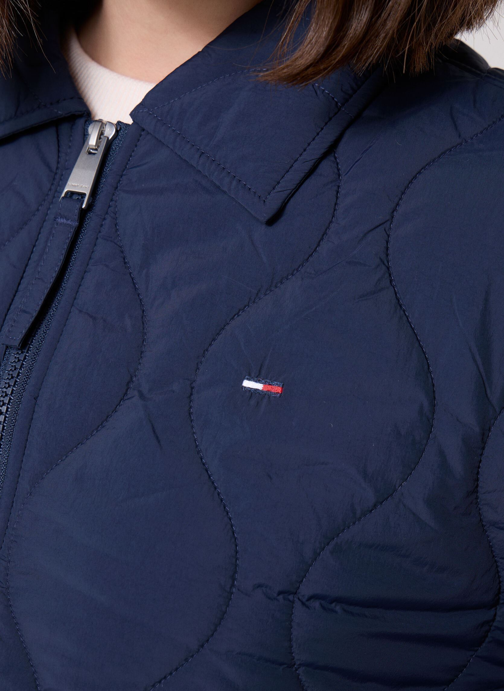 Blousons Tjw Coach Collar Quilted Jacket femme bleu Tommy Jeans Blousons Tjw Coach Collar Quilted Jacket femme bleu Dark Night Navy