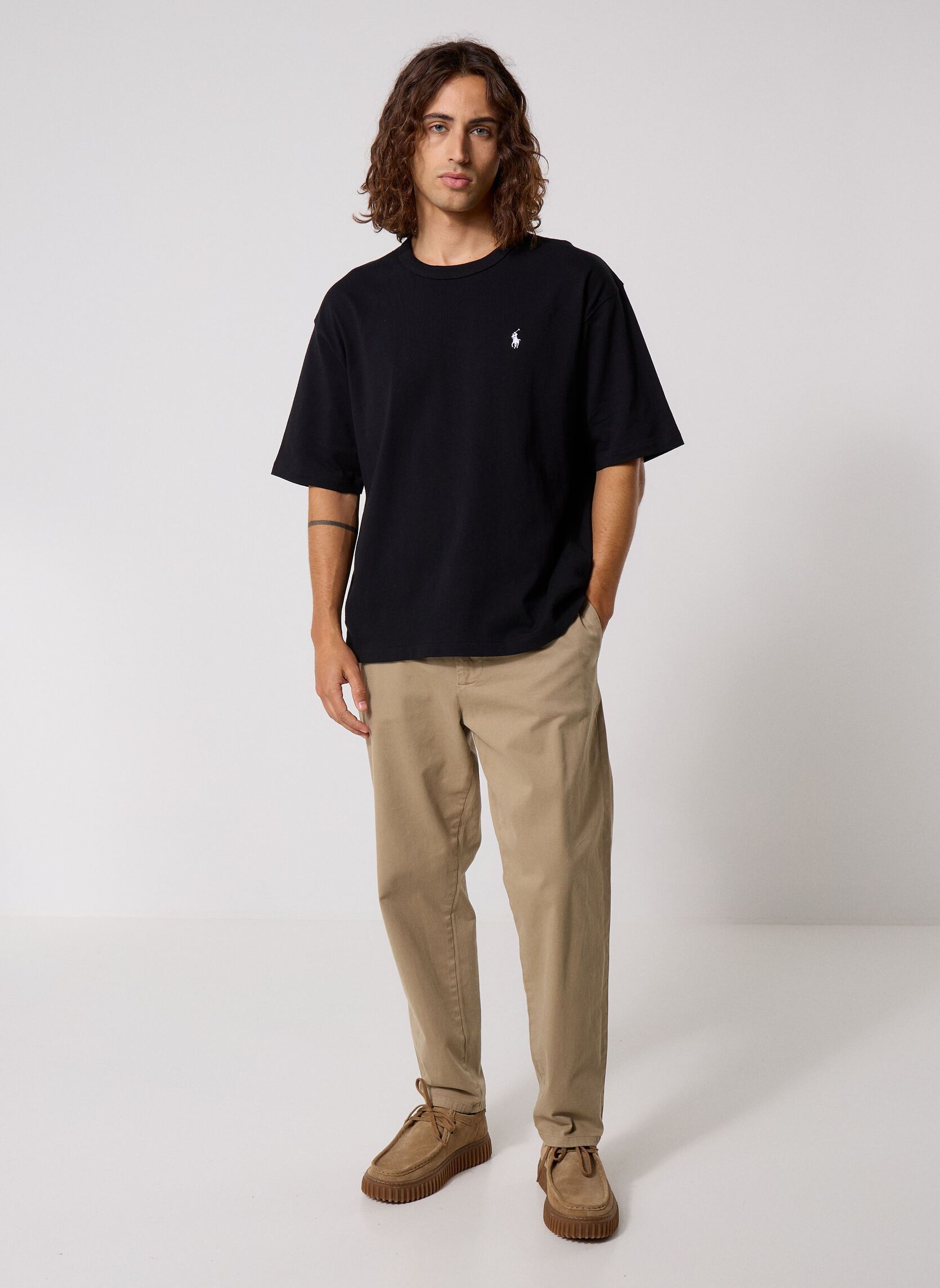 T-Shirts Knit-T-Shirt 710A12979 herren schwarz Polo Ralph Lauren T-Shirts Knit-T-Shirt 710A12979 herren schwarz Polo Black/C1730