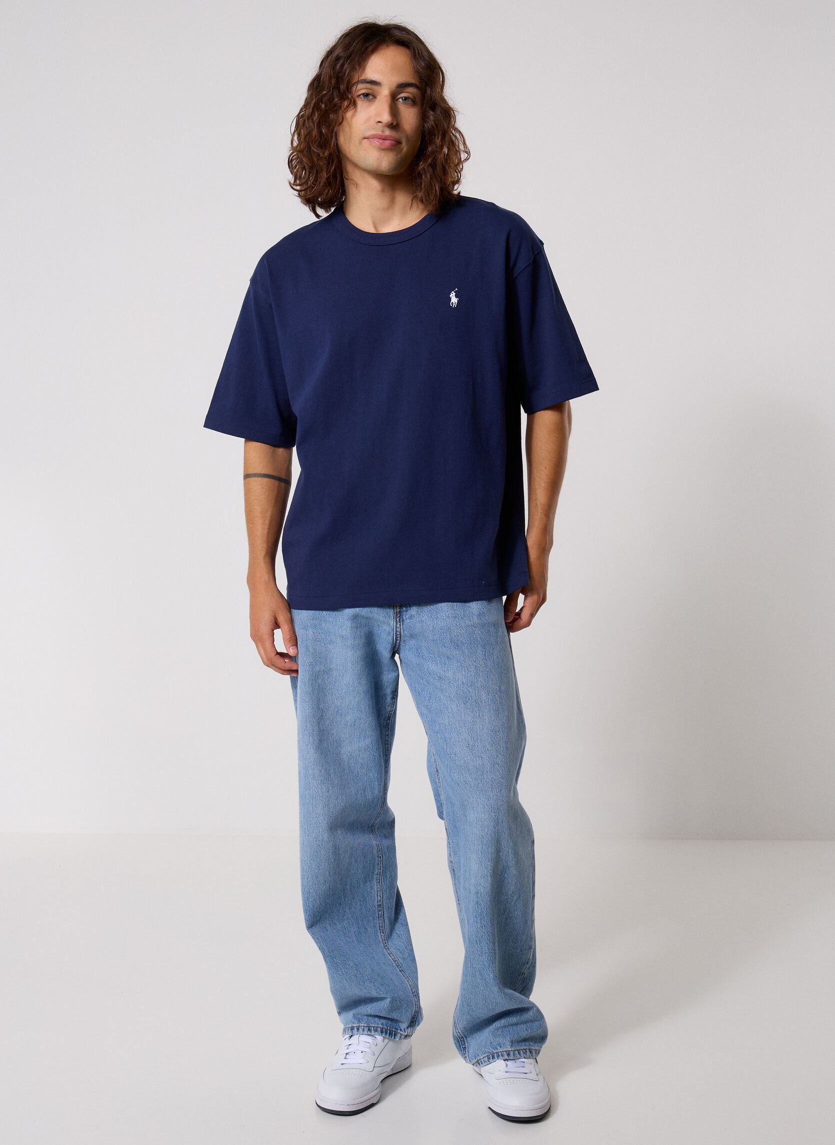 T-shirts Knit-T-Shirt 710A12979 heren blauw Polo Ralph Lauren T-shirts Knit-T-Shirt 710A12979 heren blauw Newport Navy/C1730