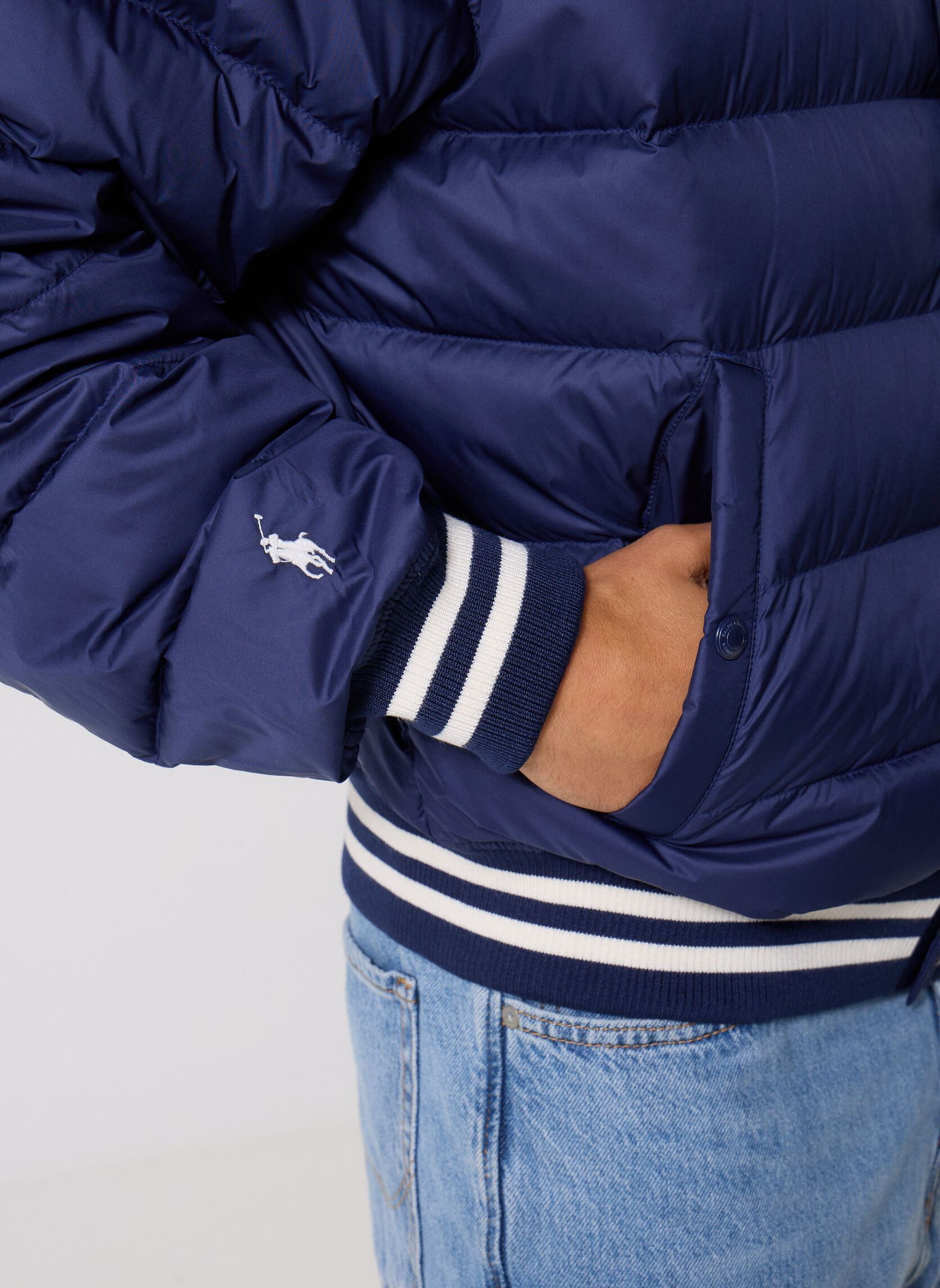 Vestes coupe-vents Woven-Jacket 710B17649 homme bleu Polo Ralph Lauren Vestes coupe-vents Woven-Jacket 710B17649 homme bleu Newport navy