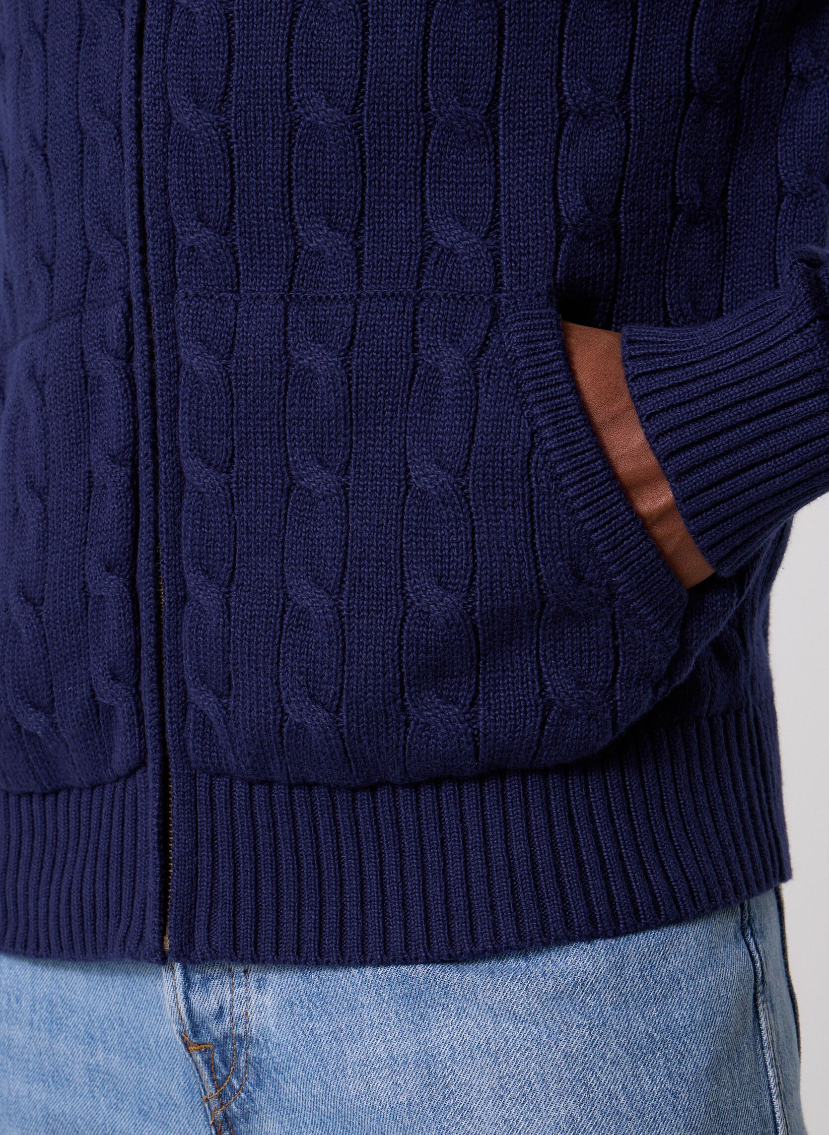 Pulls Sweater-Full Zip 710B18057 homme bleu Polo Ralph Lauren Pulls Sweater-Full Zip 710B18057 homme bleu Bright Navy