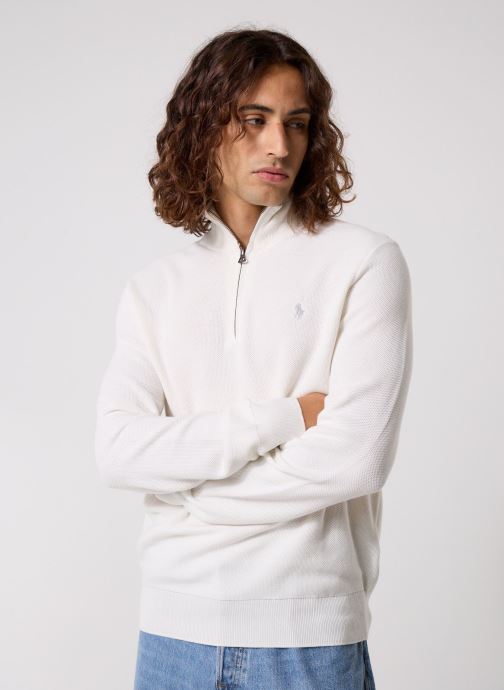 Polo Ralph Lauren Pullover Sweater-Half Zip 710B18060 herren weiß
