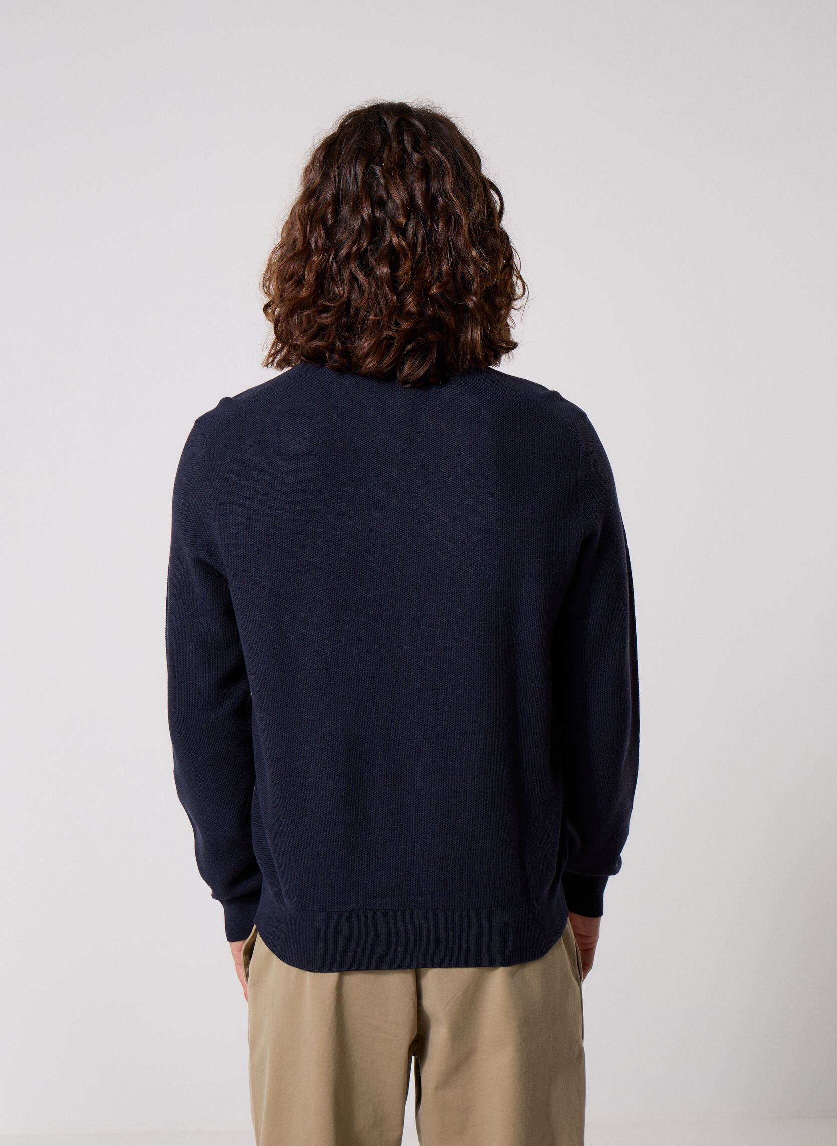 Pulls Sweater-Half Zip 710B18060 homme bleu Polo Ralph Lauren Pulls Sweater-Half Zip 710B18060 homme bleu NAVY HTHR