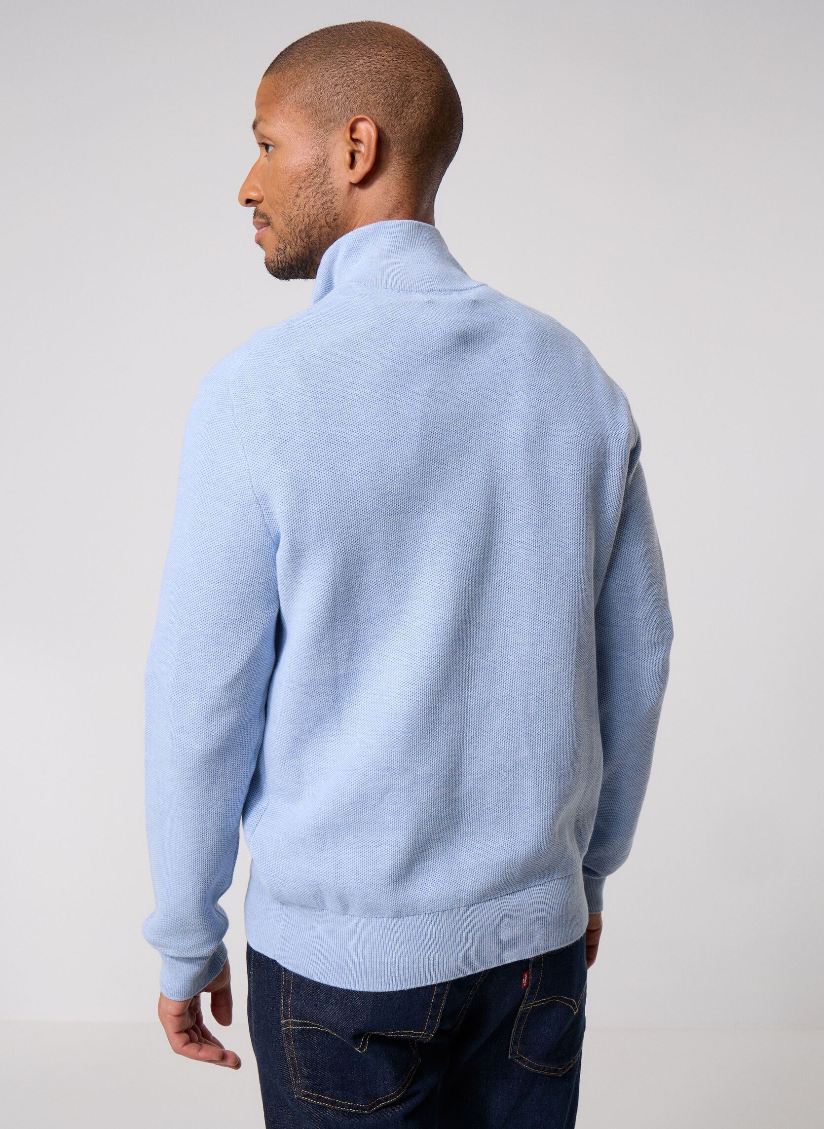 Pulls Sweater-Half Zip 710B18060 homme bleu Polo Ralph Lauren Pulls Sweater-Half Zip 710B18060 homme bleu BLUE HYACINTH HTHR
