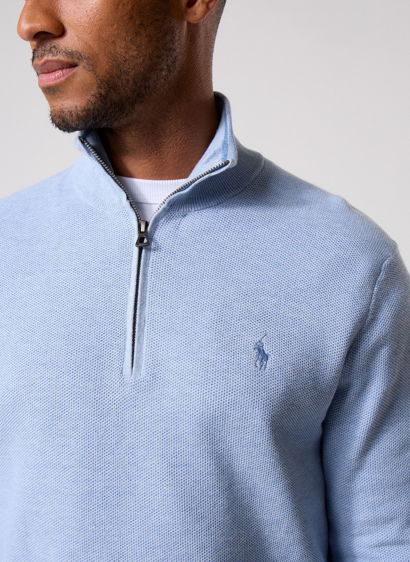 Pulls Sweater-Half Zip 710B18060 homme bleu Polo Ralph Lauren Pulls Sweater-Half Zip 710B18060 homme bleu BLUE HYACINTH HTHR