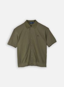 Pulls Knit-Sport Shirt-Shirt 710B18514 homme vert