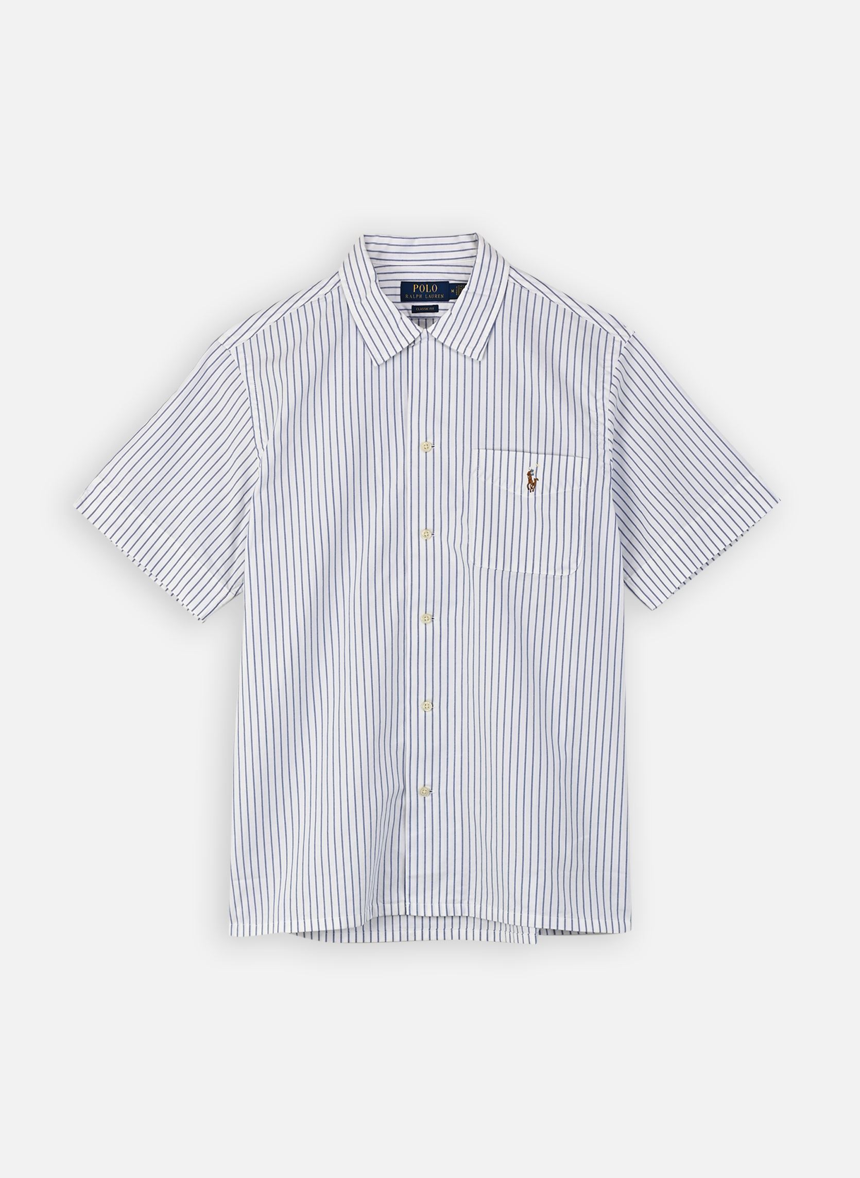 Hemden Woven-Sport Shirt-Shirt 710B18628 heren wit Polo Ralph Lauren Hemden Woven-Sport Shirt-Shirt 710B18628 heren wit 7279A WHITE ROYAL