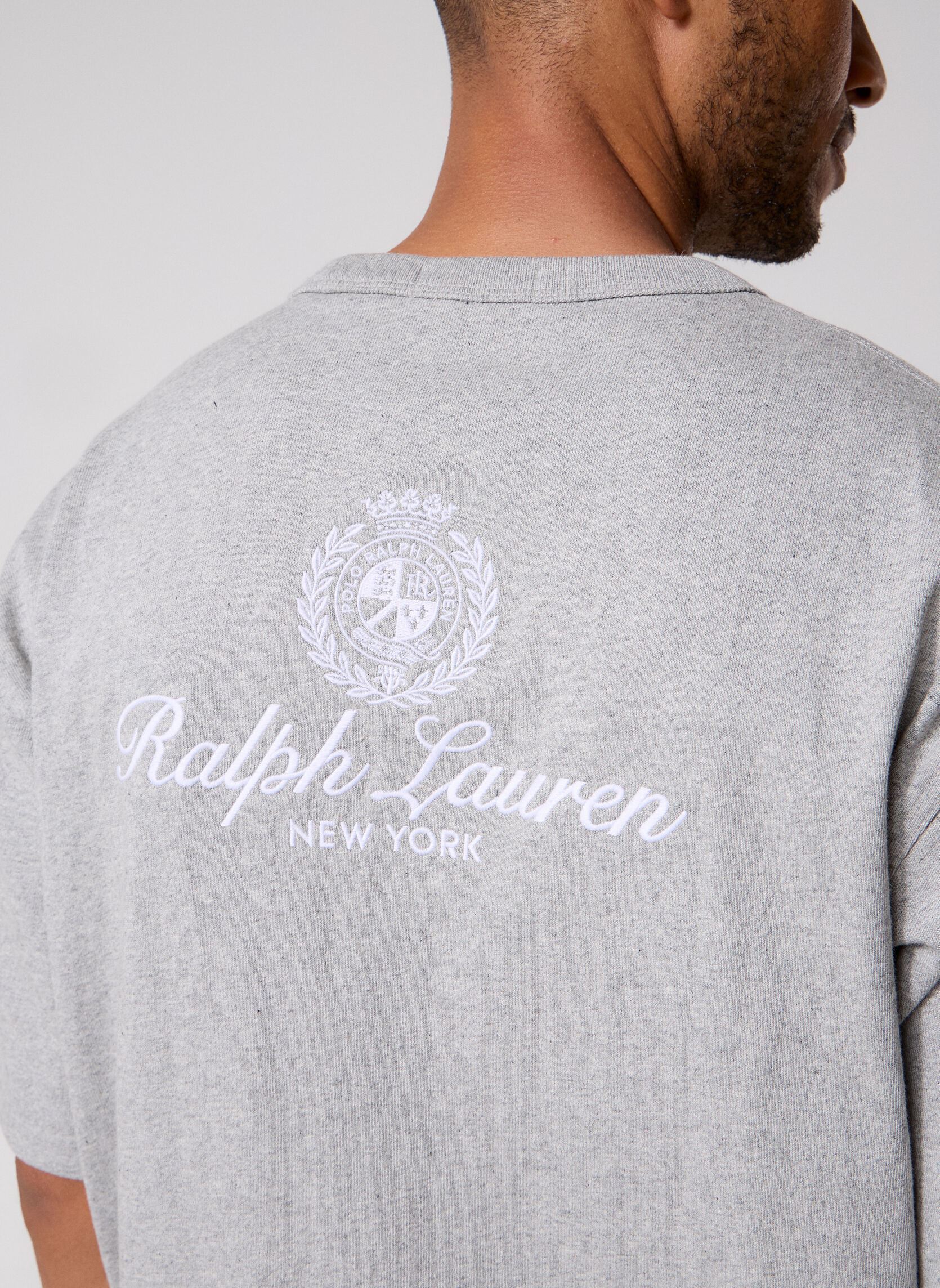 Tee-shirts Knit-T-Shirt 710B19623 homme gris Polo Ralph Lauren Tee-shirts Knit-T-Shirt 710B19623 homme gris Andover Heather