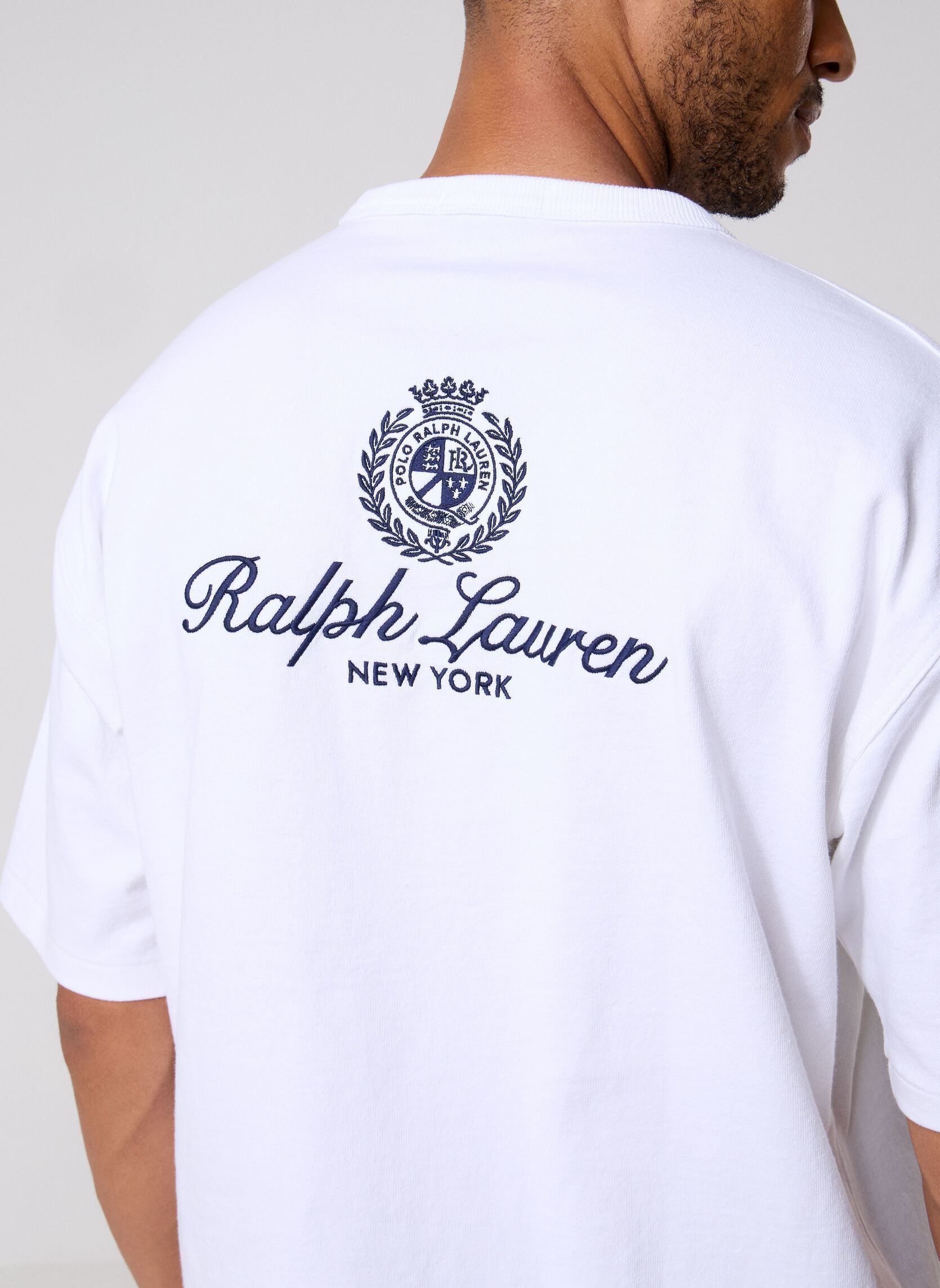 T-Shirts Knit-T-Shirt 710B19623 herren weiß Polo Ralph Lauren T-Shirts Knit-T-Shirt 710B19623 herren weiß White