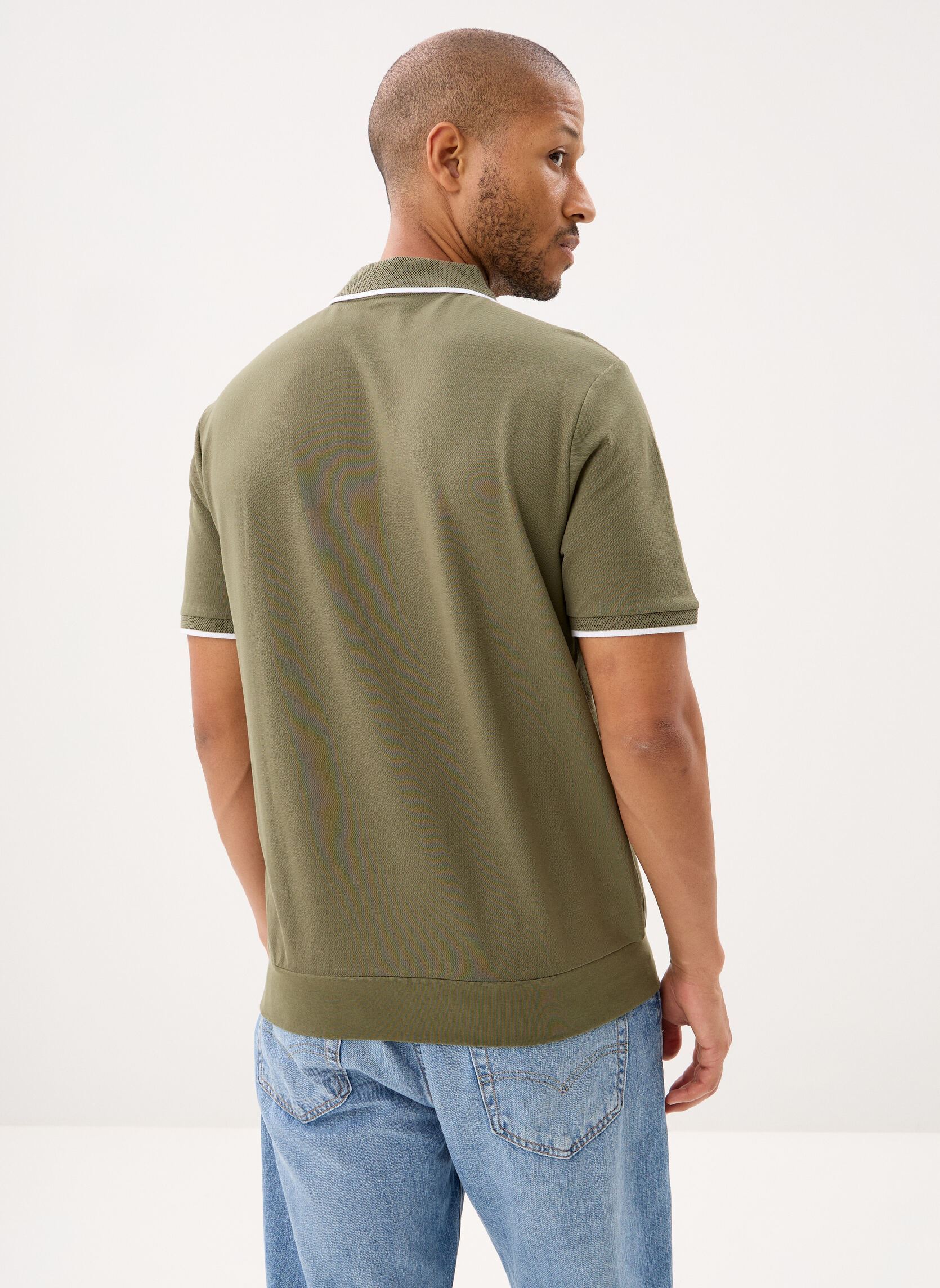 Polos Knit-Half Zip-Polo 710B19737 homme vert Polo Ralph Lauren Polos Knit-Half Zip-Polo 710B19737 homme vert Cruise Olive/C1730