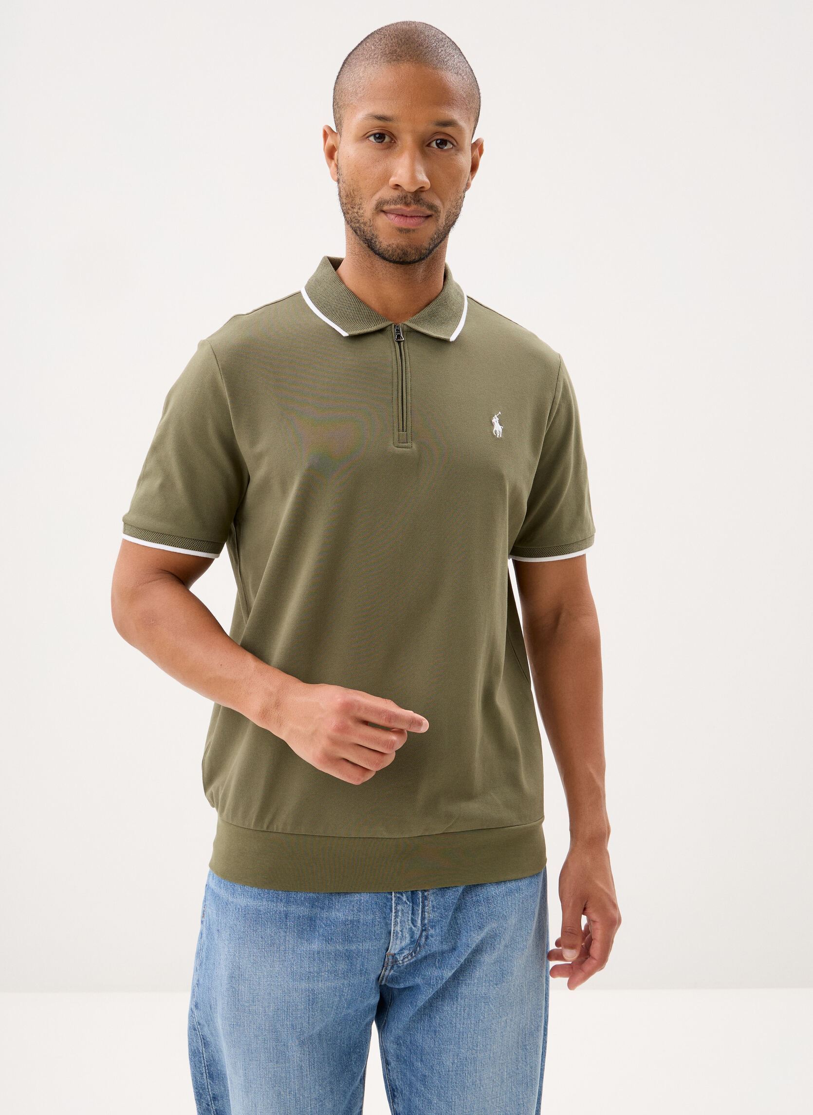 Vêtements Polo Ralph Lauren Knit Half Zip Polo 710B19737 pour Homme