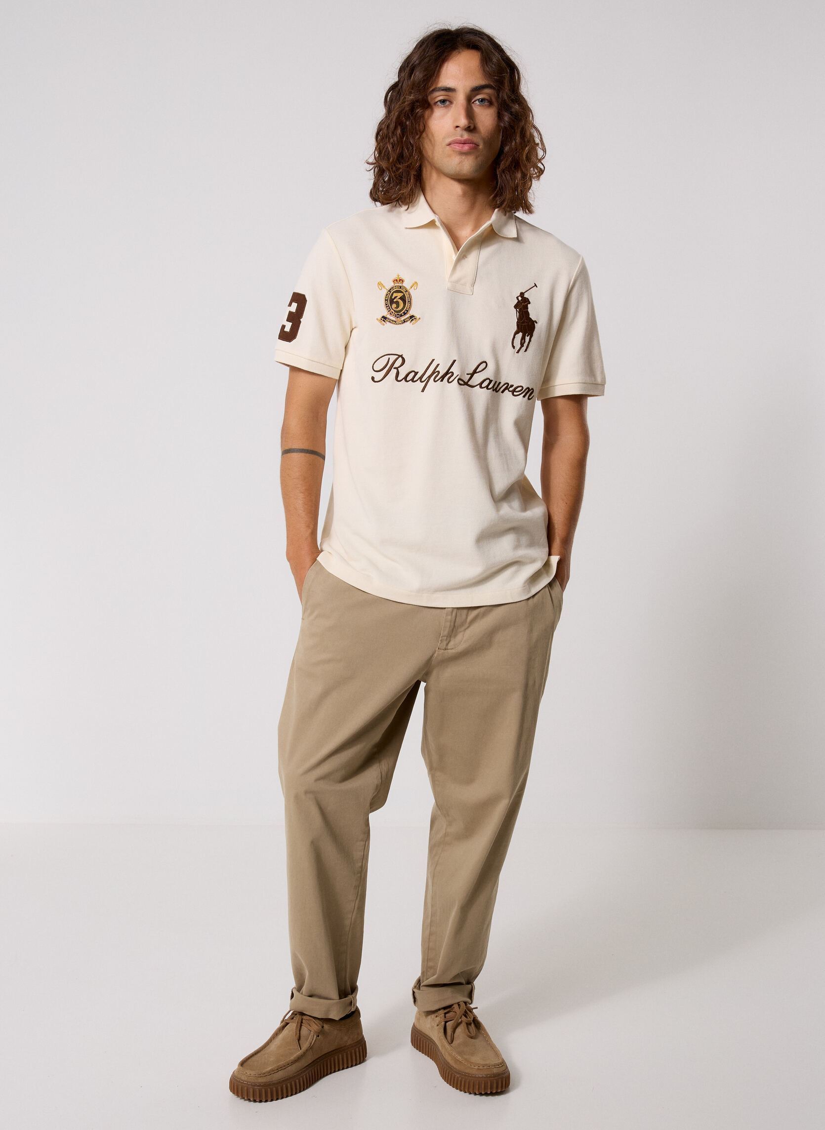 Poloshirts Knit-Polo 710B20009 herren beige Polo Ralph Lauren Poloshirts Knit-Polo 710B20009 herren beige Guide Cream