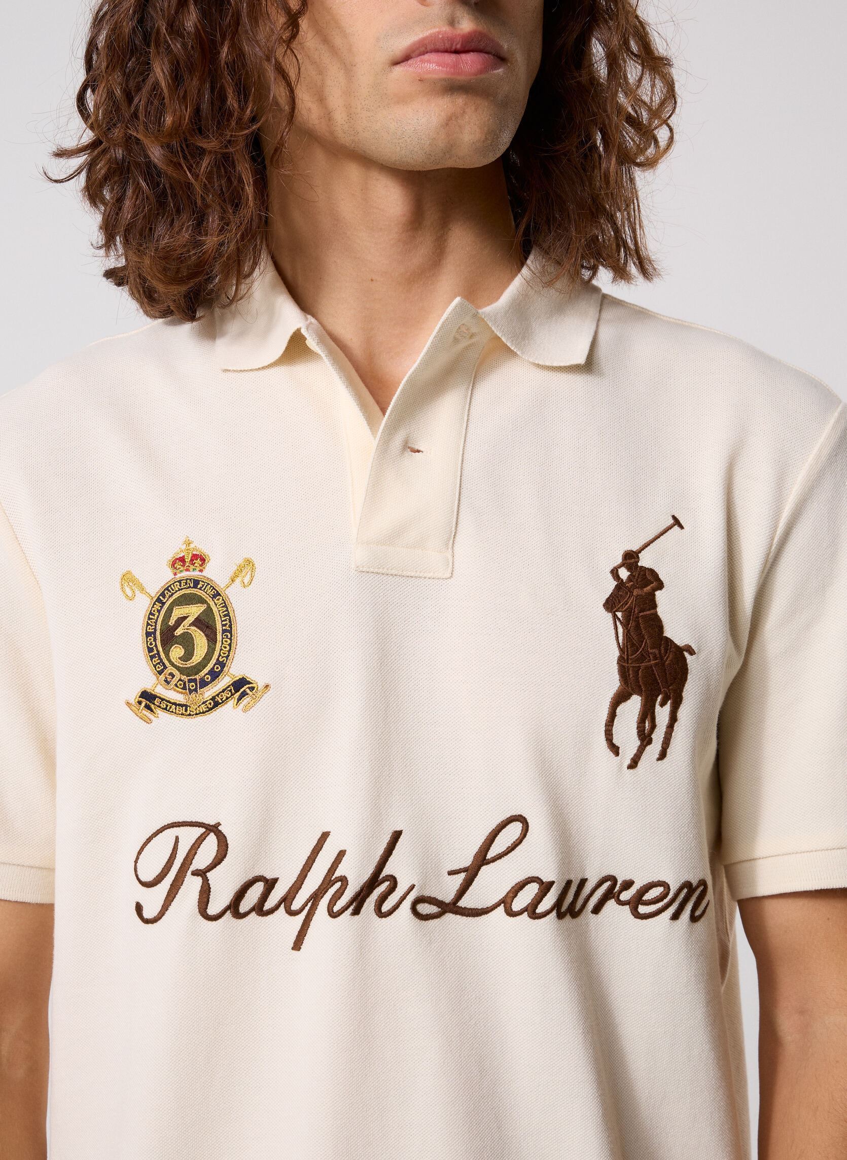 Poloshirts Knit-Polo 710B20009 herren beige Polo Ralph Lauren Poloshirts Knit-Polo 710B20009 herren beige Guide Cream