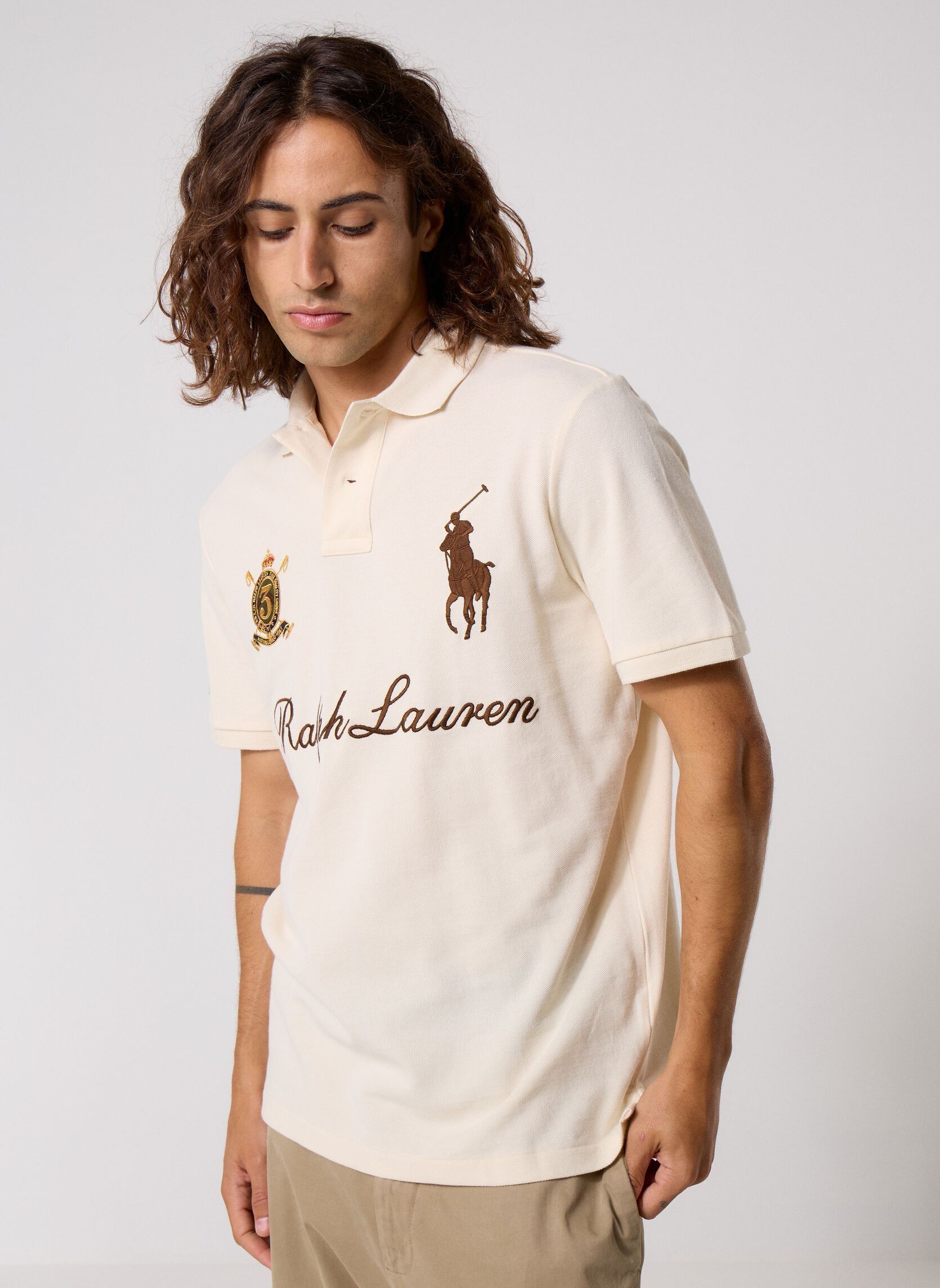 Poloshirts Knit-Polo 710B20009 herren beige Polo Ralph Lauren Poloshirts Knit-Polo 710B20009 herren beige Guide Cream