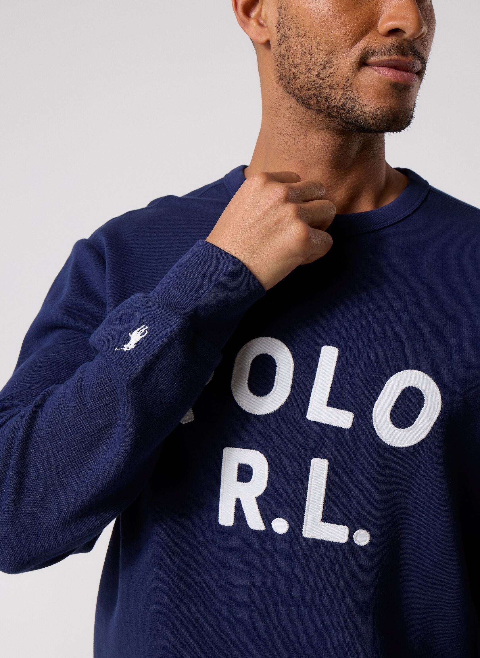 Sweatshirts Sweat RL à logo 710B20223 herren blau Polo Ralph Lauren Sweatshirts Sweat RL à logo 710B20223 herren blau Newport navy