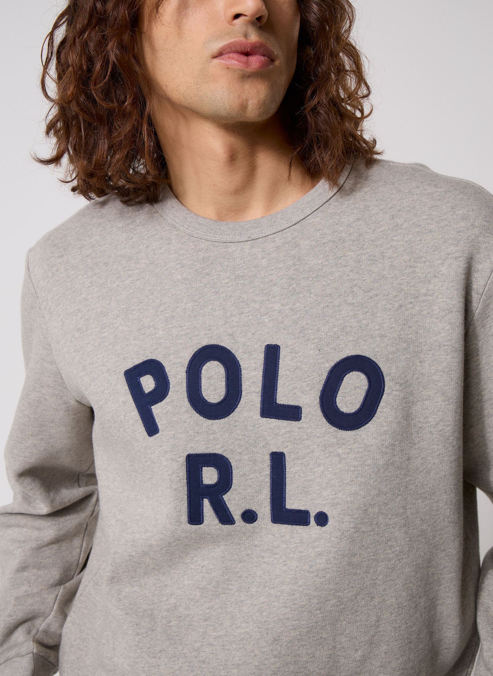 Sweatshirts Sweat RL à logo 710B20223 herren grau Polo Ralph Lauren Sweatshirts Sweat RL à logo 710B20223 herren grau Dark Sport Heather