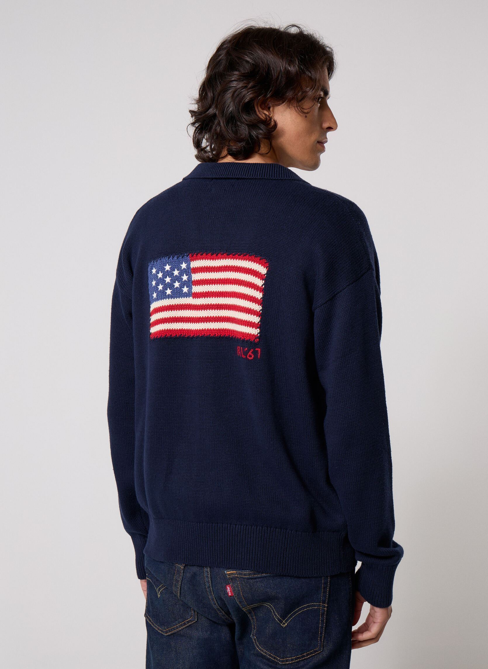 Pulls Sweater-Polo 710B20258 homme bleu Polo Ralph Lauren Pulls Sweater-Polo 710B20258 homme bleu NAVY COMBO