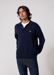 Pulls Sweater-Polo 710B20258 homme bleu