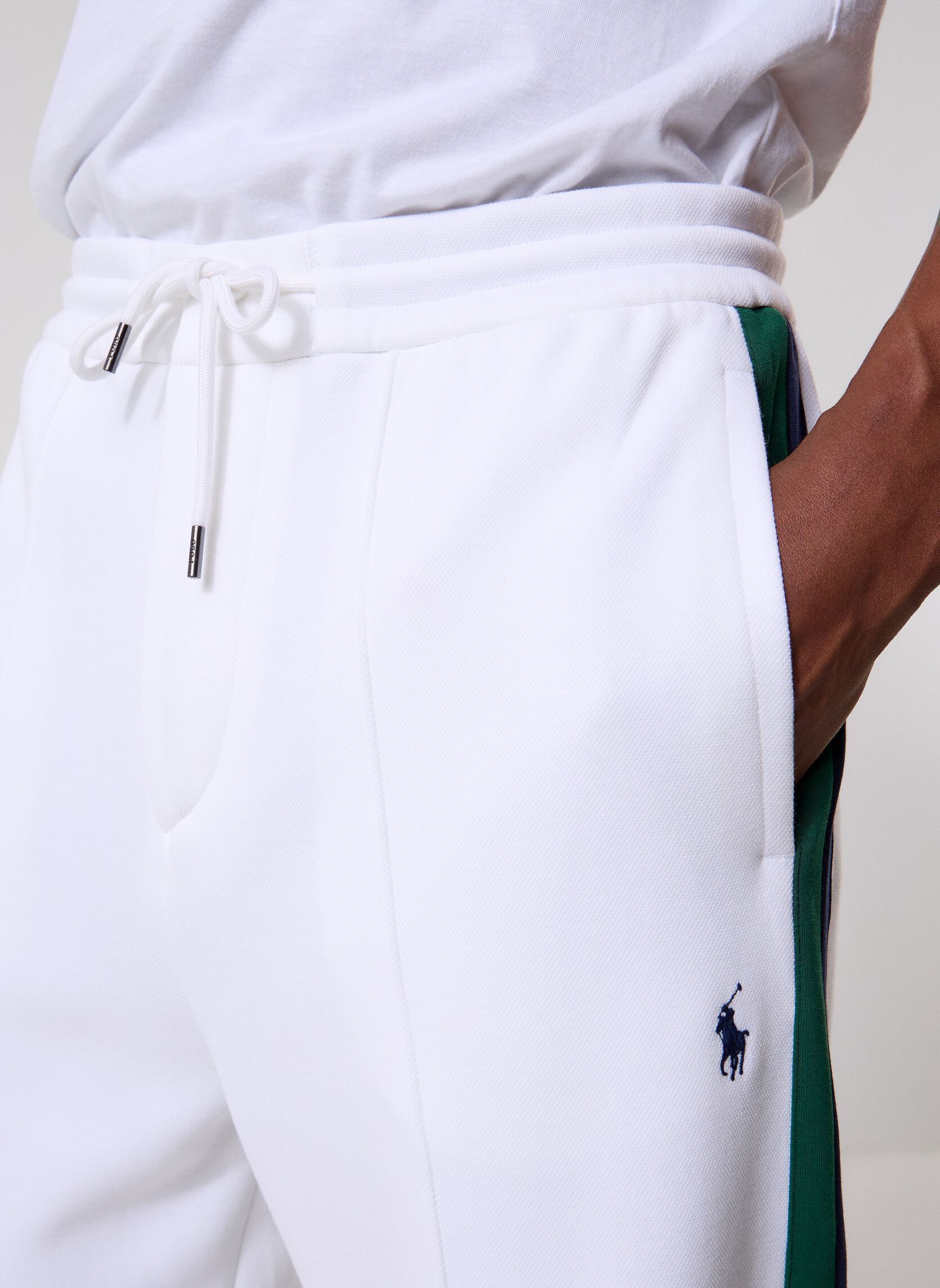Joggings Pantalon de survêtement droit 710B20428 homme blanc Polo Ralph Lauren Joggings Pantalon de survêtement droit 710B20428 homme blanc White