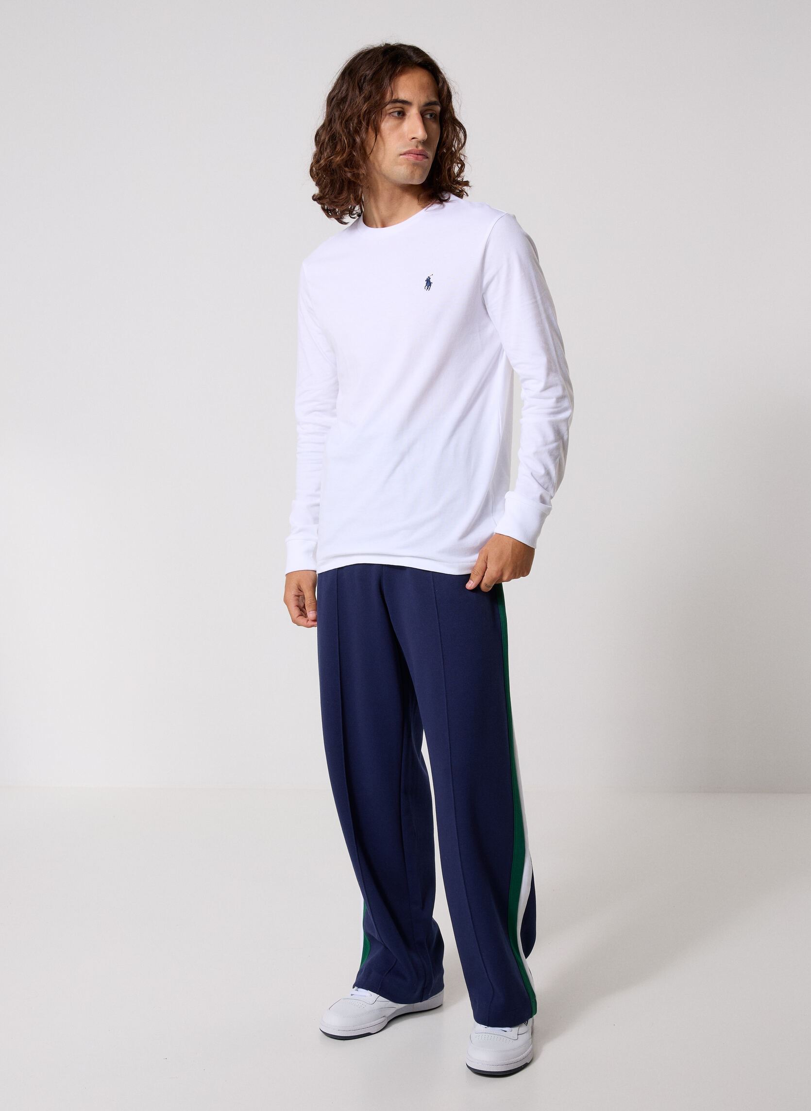 Tute Pantalon de survêtement droit 710B20428 uomo blu Polo Ralph Lauren Tute Pantalon de survêtement droit 710B20428 uomo blu Newport navy