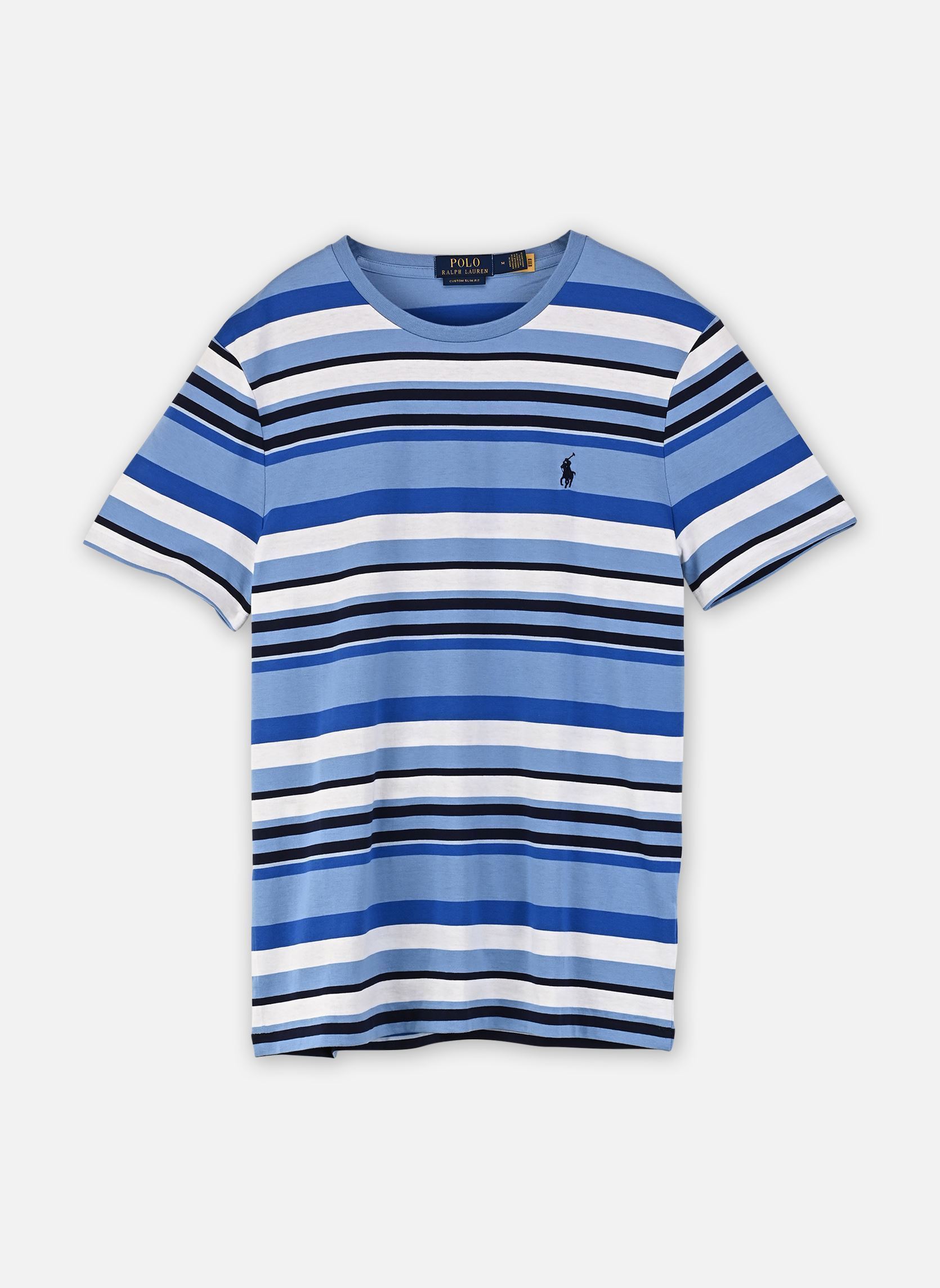 Vêtements Polo Ralph Lauren T shirt Polo rayé en coton 710B21926 pour Homme