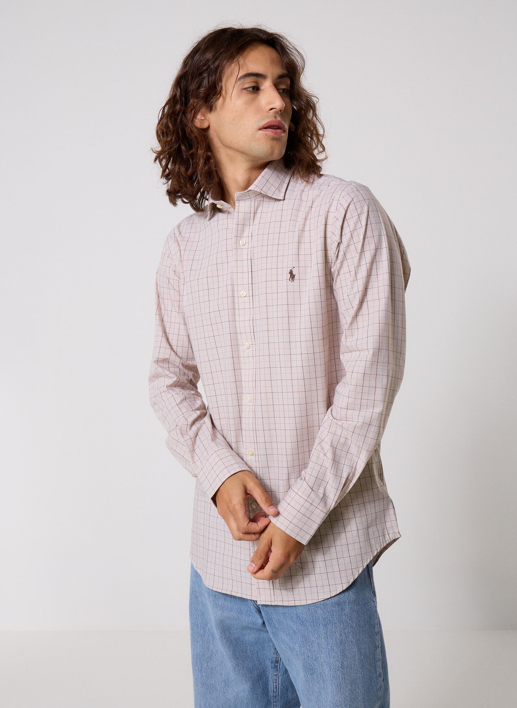 Hemden Woven-Sport Shirt-Shirt 710B22586 herren weiß Polo Ralph Lauren Hemden Woven-Sport Shirt-Shirt 710B22586 herren weiß 7285B KHAKI OLIVE MULTI
