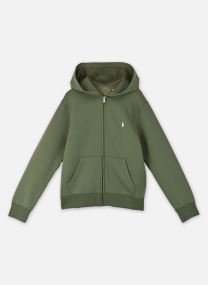 Sweaters met rits Sweat à capuche en molleton mélangé 323A jongens groen