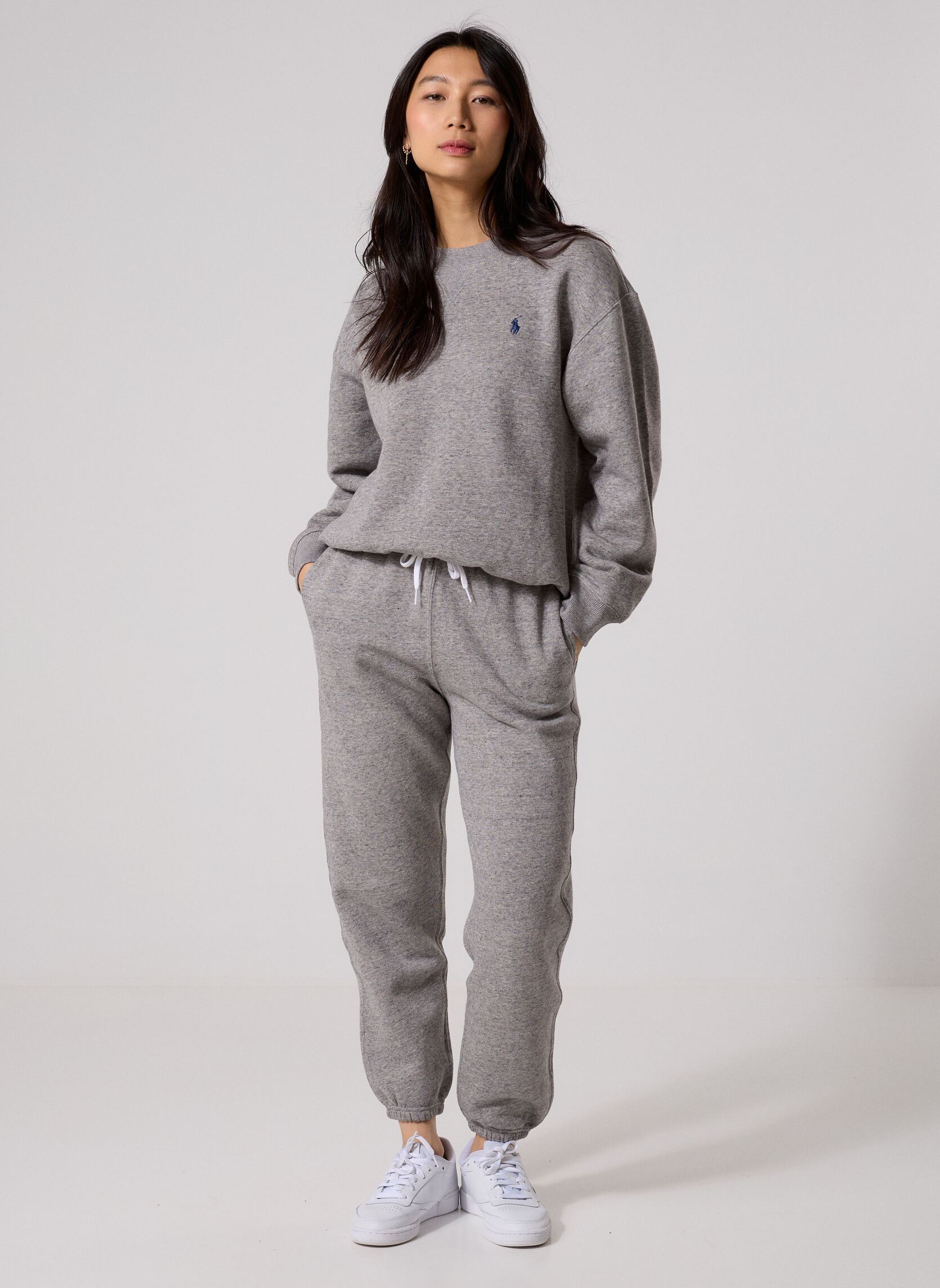 Pantaloni da jogging Pantalon de survêtement en molleton 2119 donna grigio Polo Ralph Lauren Pantaloni da jogging Pantalon de survêtement en molleton 2119 donna grigio DARK VINTAGE HEATHER