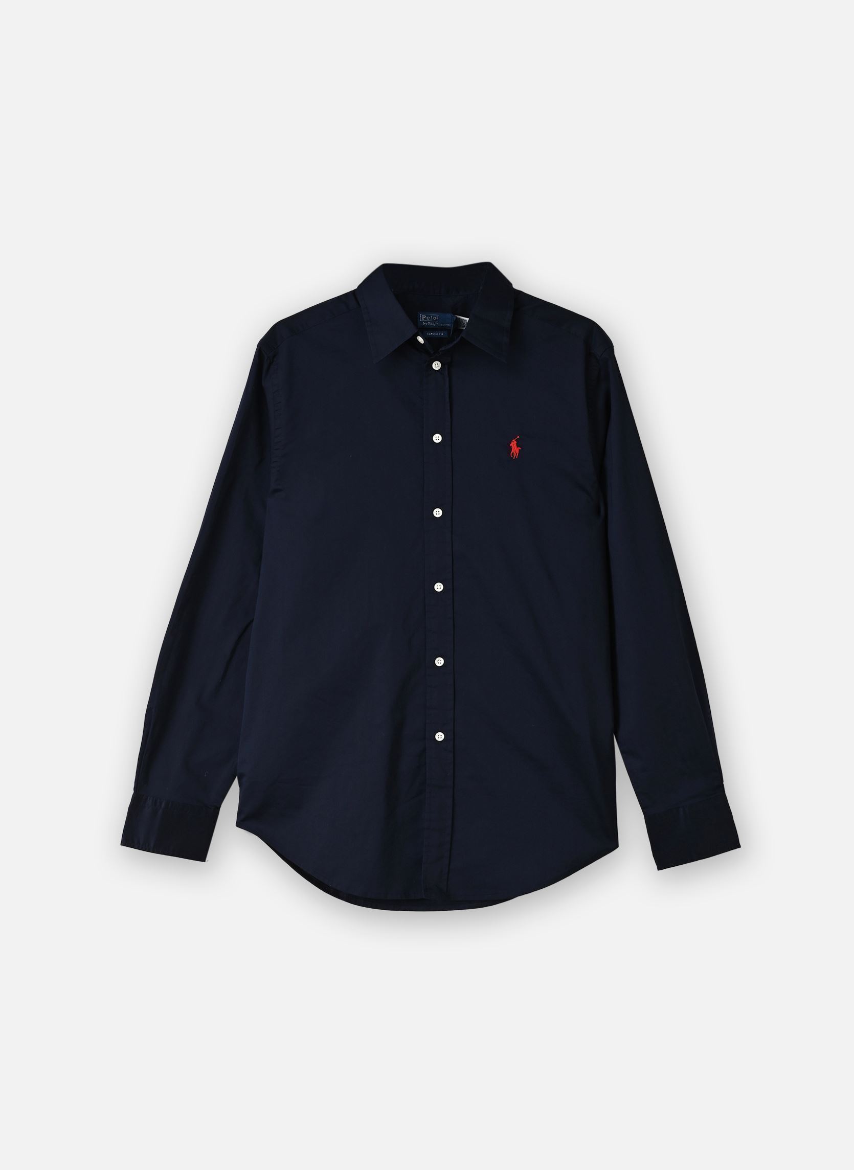 Hemden Chemise velours de coton Slim Fit 211A93 dames blauw Polo Ralph Lauren Hemden Chemise velours de coton Slim Fit 211A93 dames blauw HUNTER NAVY