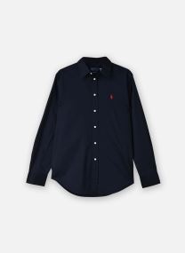 Hemden Chemise velours de coton Slim Fit 211A93 dames blauw