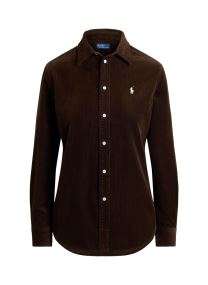 Hemden Chemise velours de coton Slim Fit 211A93 damen braun Polo Ralph Lauren Hemden Chemise velours de coton Slim Fit 211A93 damen braun DARK BROWN