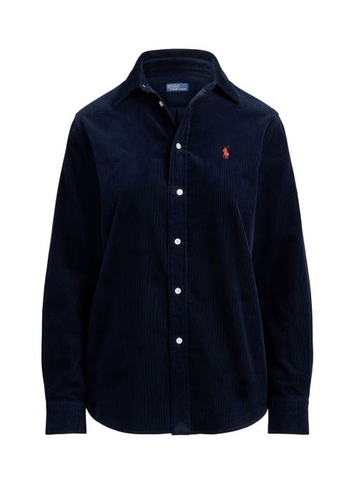 Polo Ralph Lauren Chemises Chemise velours de coton Relaxed Fit 211 femme bleu