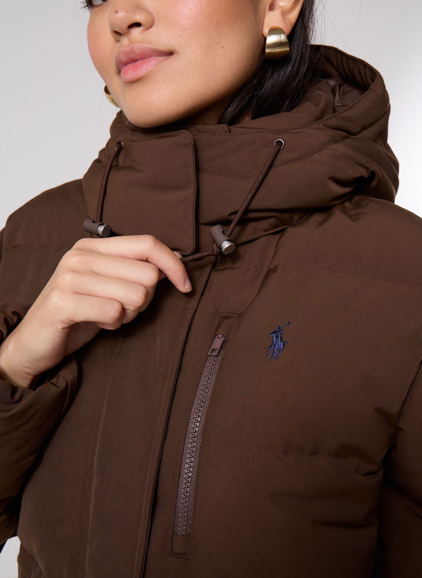 Doudounes Doudoune en duvet 211B17285 femme marron Polo Ralph Lauren Doudounes Doudoune en duvet 211B17285 femme marron DARK BEECH