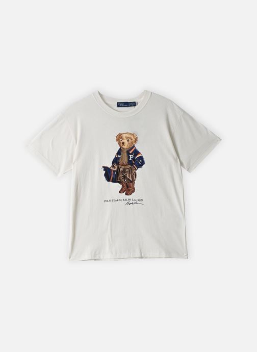 Polo Ralph Lauren Tee-shirts T-shirt Polo Bear jersey de coton 211B17 femme blanc