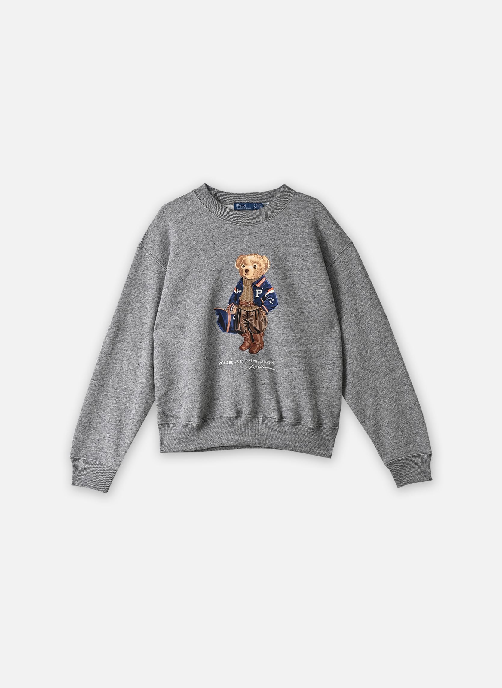 Sweater Pull col rond Polo Bear molleton 211B177 dames grijs Polo Ralph Lauren Sweater Pull col rond Polo Bear molleton 211B177 dames grijs DARK VINTAGE HEATHER