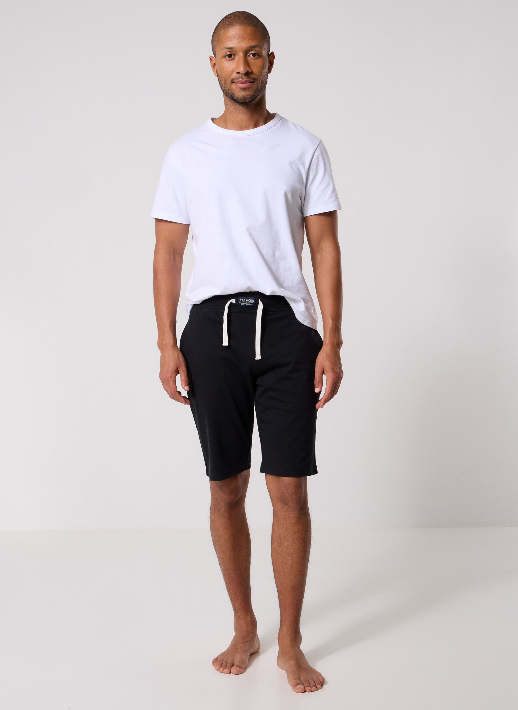 Shorts Short de pyjama en coton homme noir Polo Ralph Lauren Shorts Short de pyjama en coton homme noir POLO BLACK