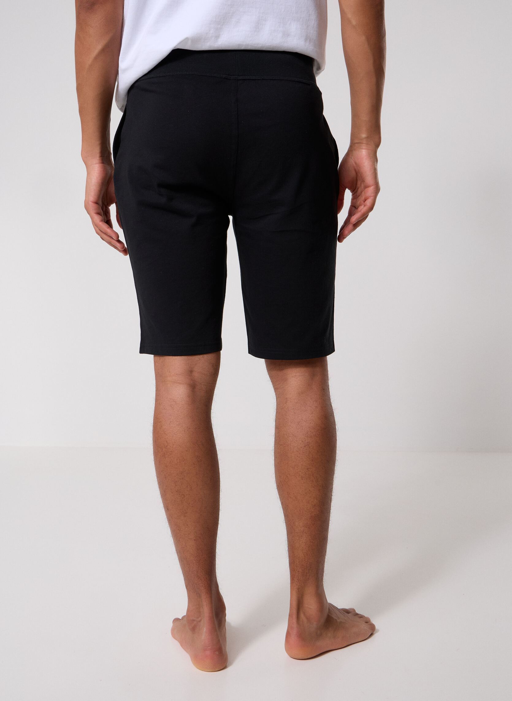 Shorts Short de pyjama en coton homme noir Polo Ralph Lauren Shorts Short de pyjama en coton homme noir POLO BLACK
