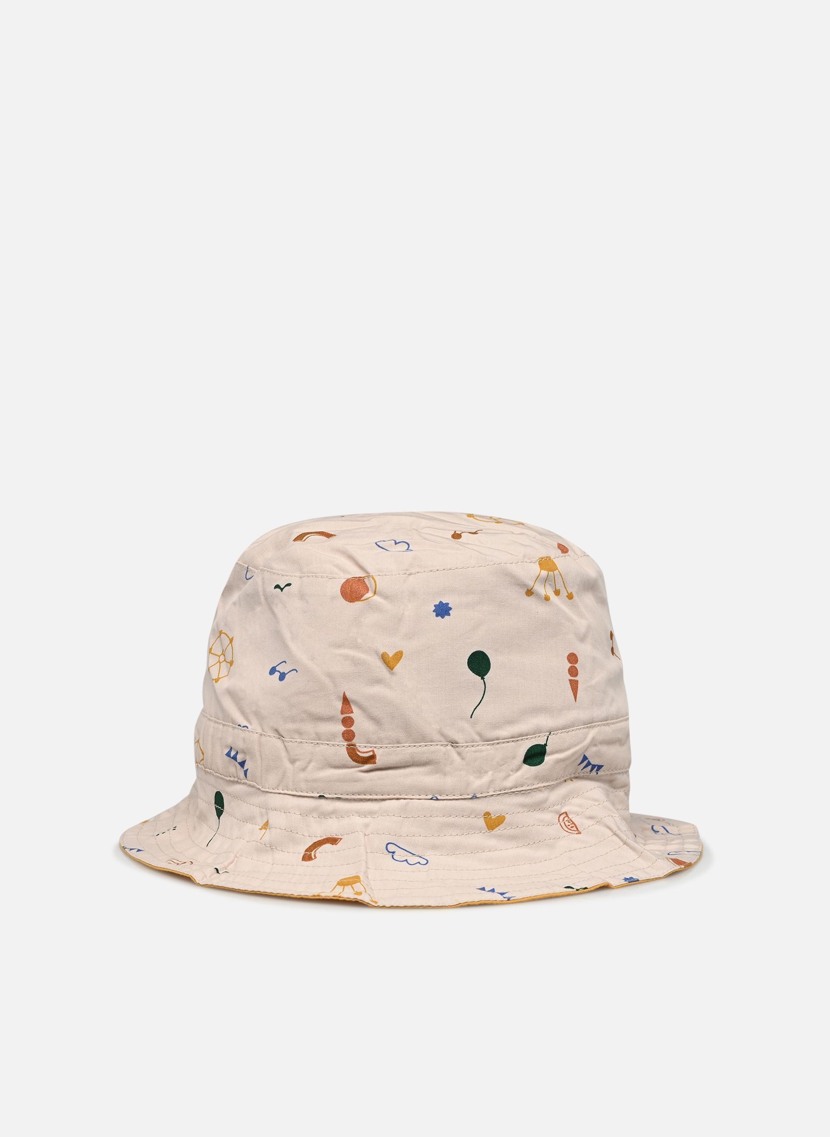 Chapeaux NPU-Sander reversible sun hat garçon beige Liewood Chapeaux NPU-Sander reversible sun hat garçon beige Amusement park Sandy